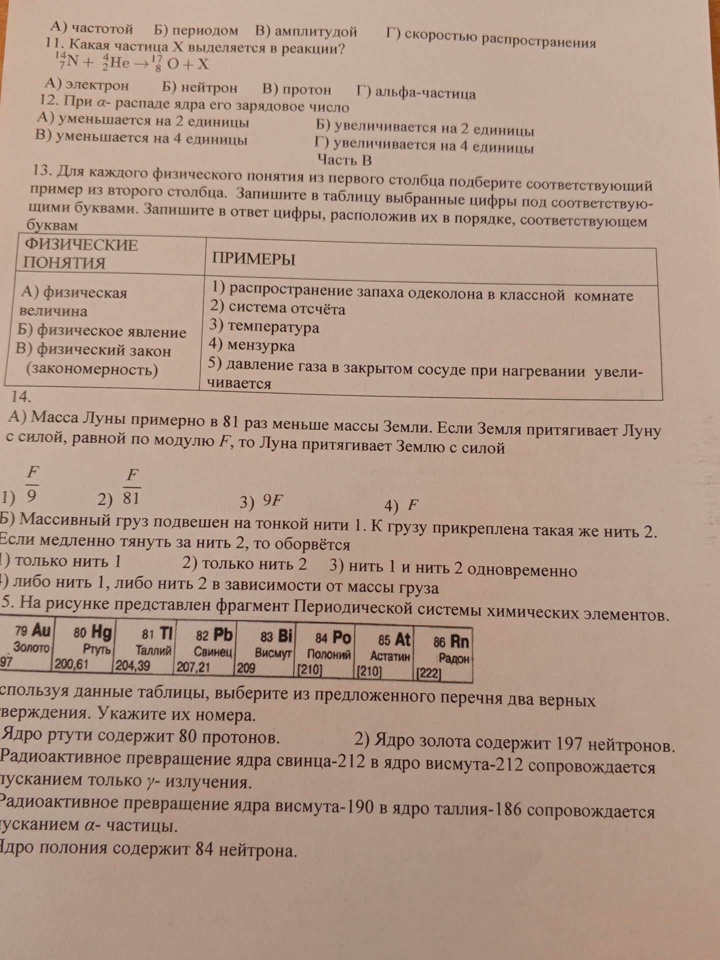 Фото задания: 5. На рисунке представлен фрагмент Периодической системы химических элементов. Используя данные таблицы, выберите из…