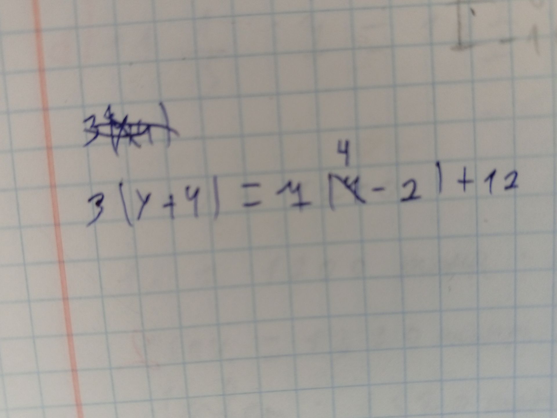Фото задания: Solve the equation: 3|y + 4| = 4|x - 2| + 12