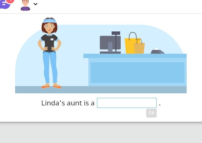 Фото задания: Linda's aunt is a