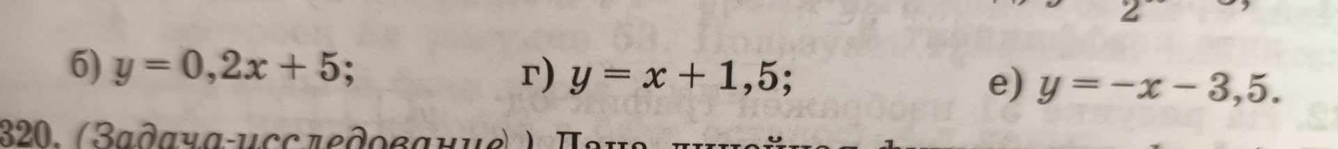 Фото задания: 6) y = 0,2x + 5;