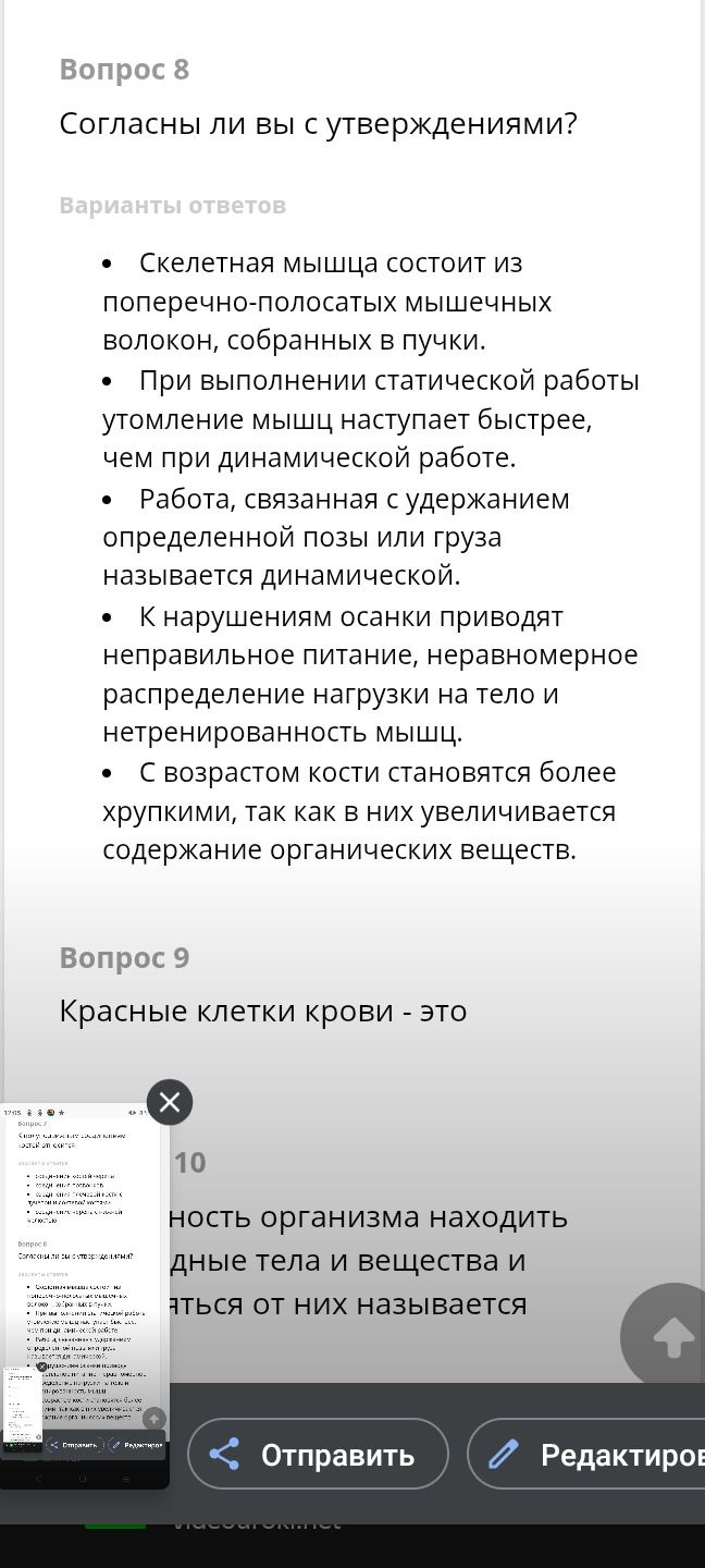 Фото задания: Согласны ли вы с утверждениями?