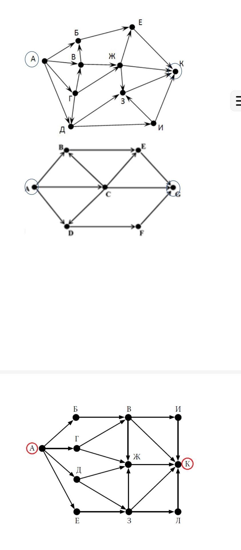 Фото задания: Analyze the directed graphs.
