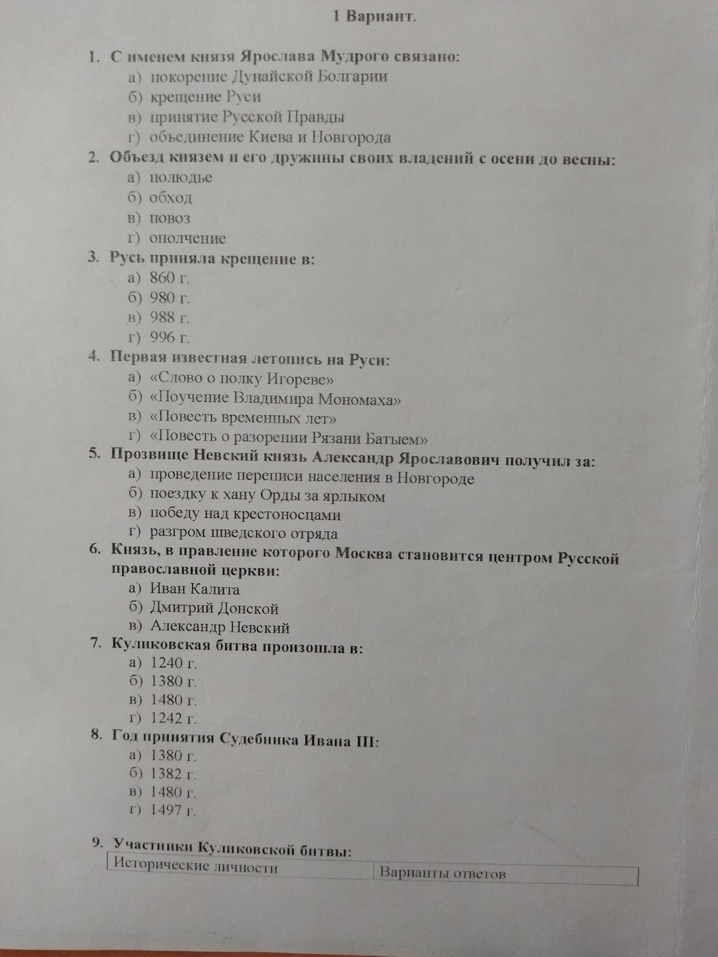 Фото задания