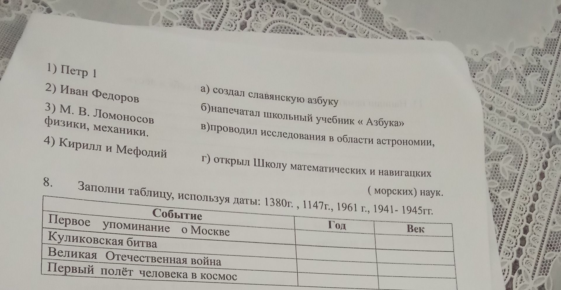 Фото задания