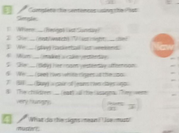 Фото задания: What do the signs mean? Use 'must' or 'mustn't'.