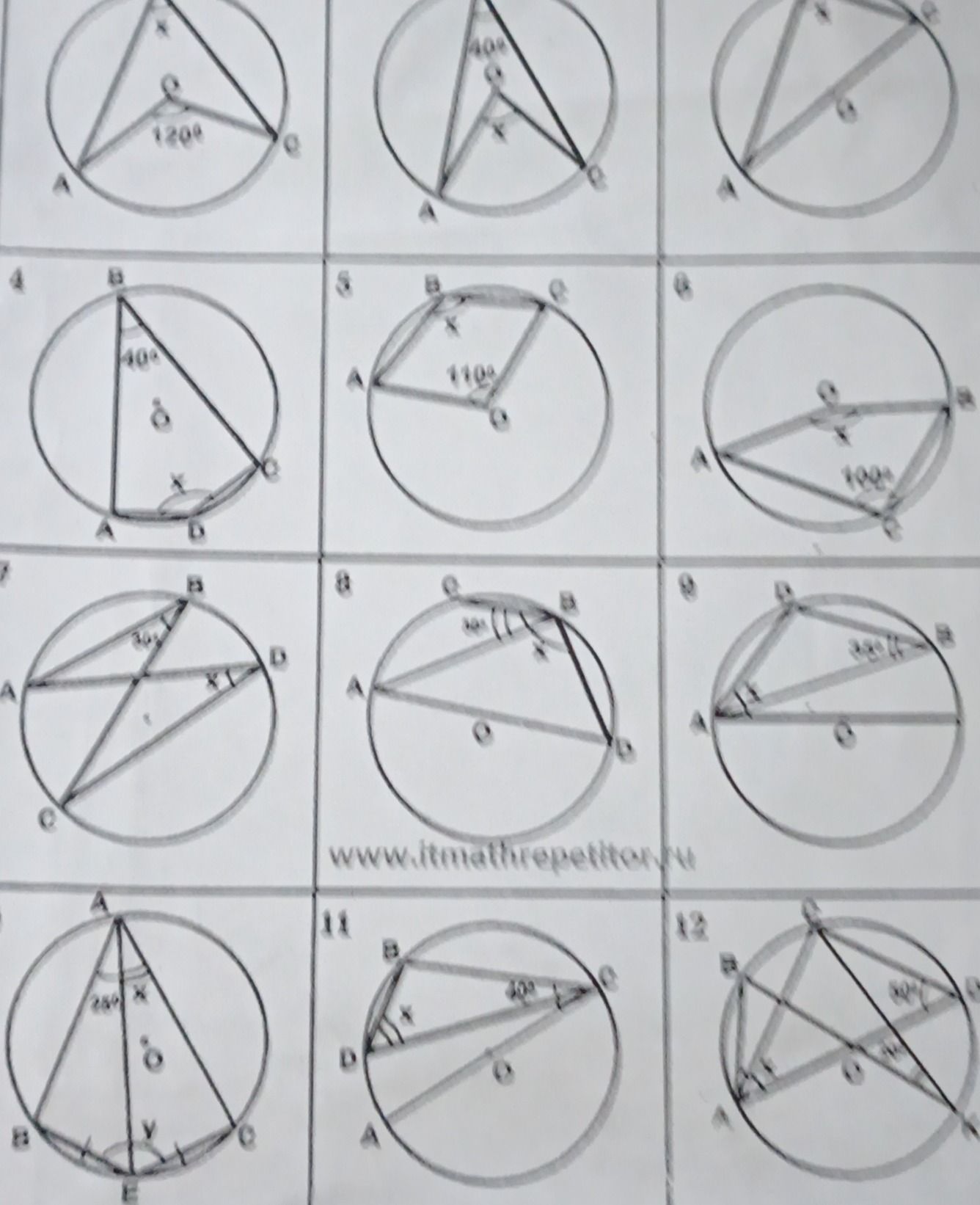 Фото задания: 8. Given that angle BAC = 30 degrees, find angle BDC.