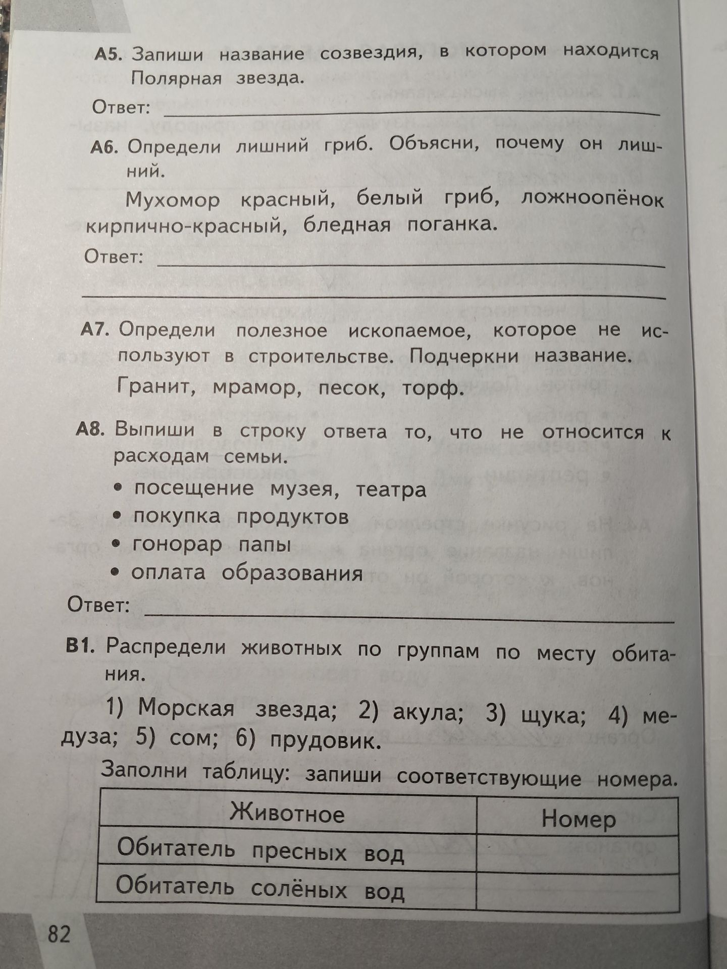 Фото задания: А5. Запиши название созвездия, в котором находится Полярная звезда.