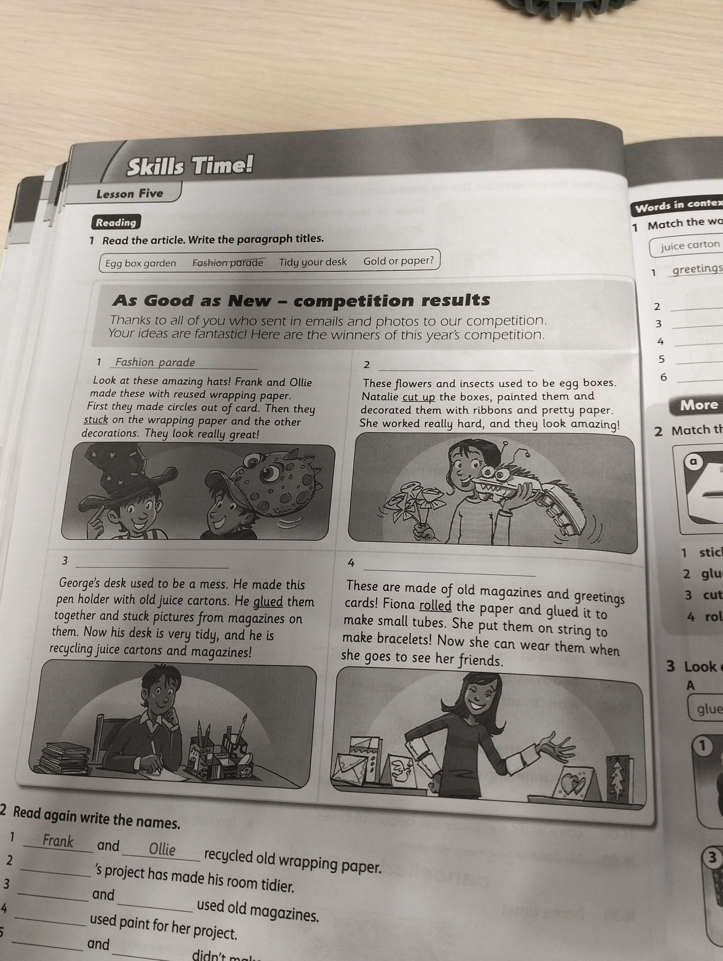 Фото задания: 1 Read the article. Write the paragraph titles.