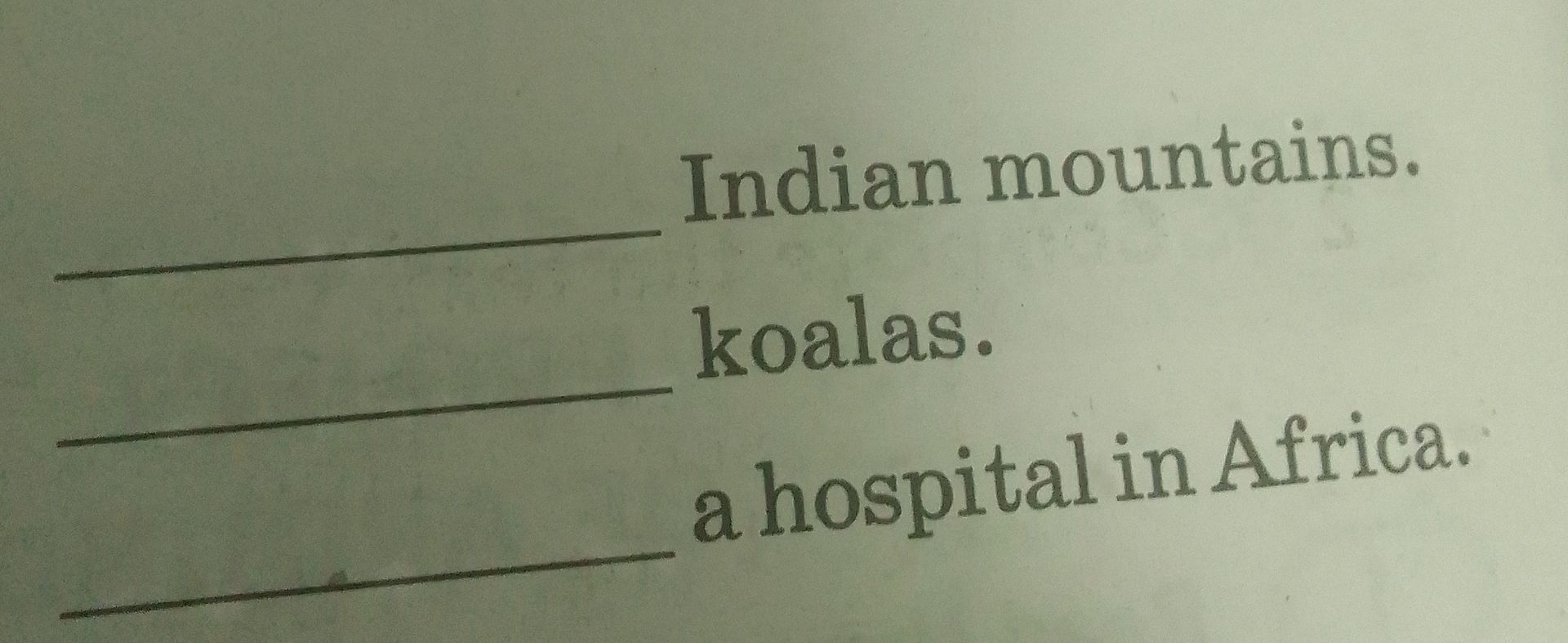 Фото задания: a hospital in Africa.