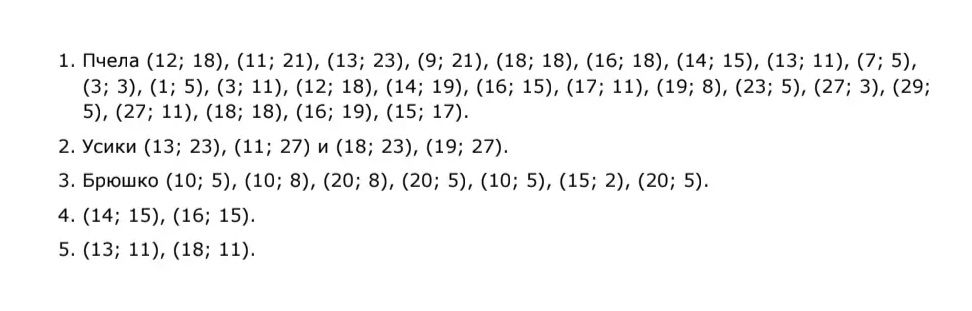 Фото задания: 3. Брюшко (10; 5), (10; 8), (20; 8), (20; 5), (10; 5), (15; 2), (20; 5).