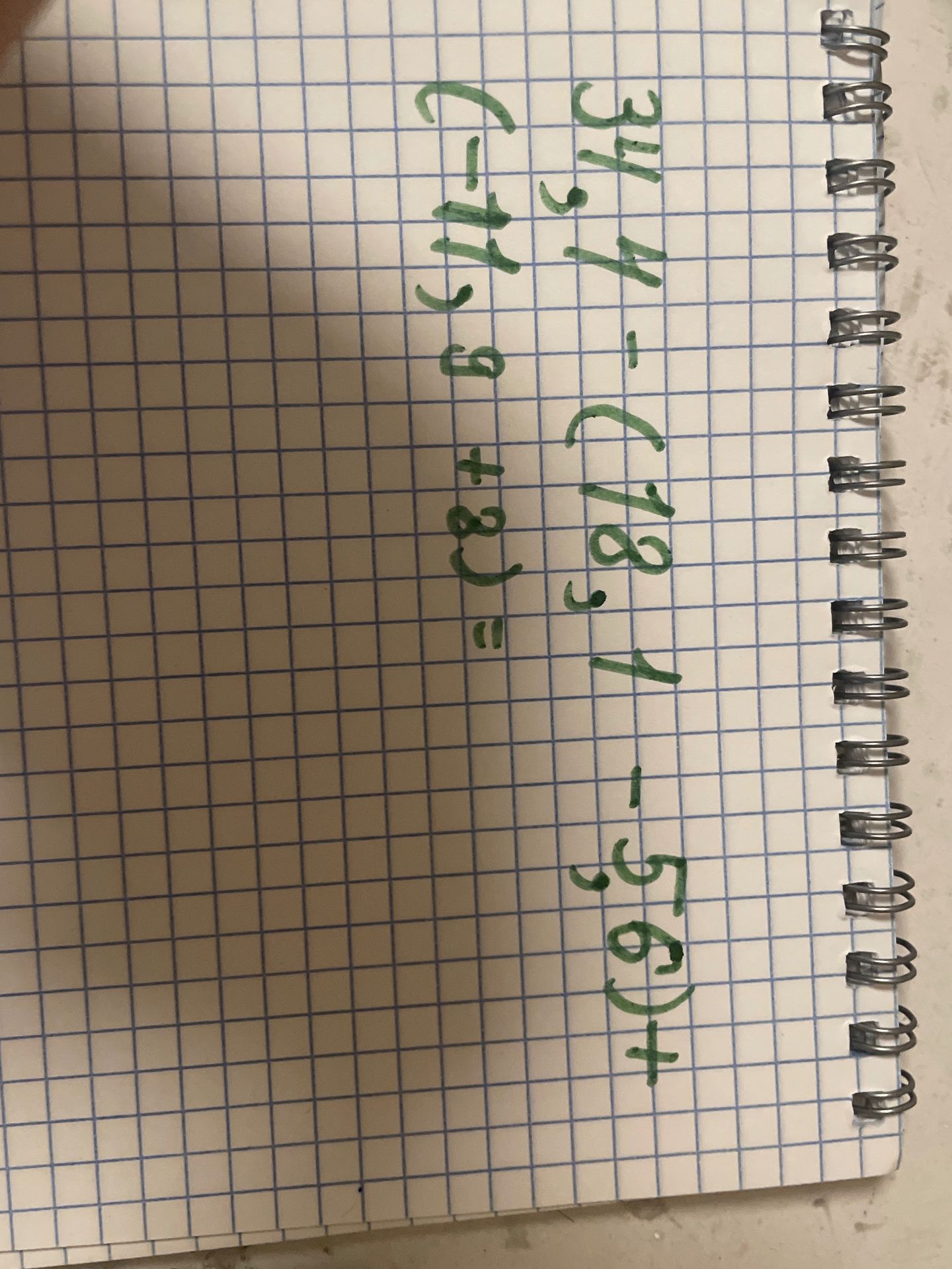 Фото задания: 34y - (c+18)g + 83 = 1 - 56y + c