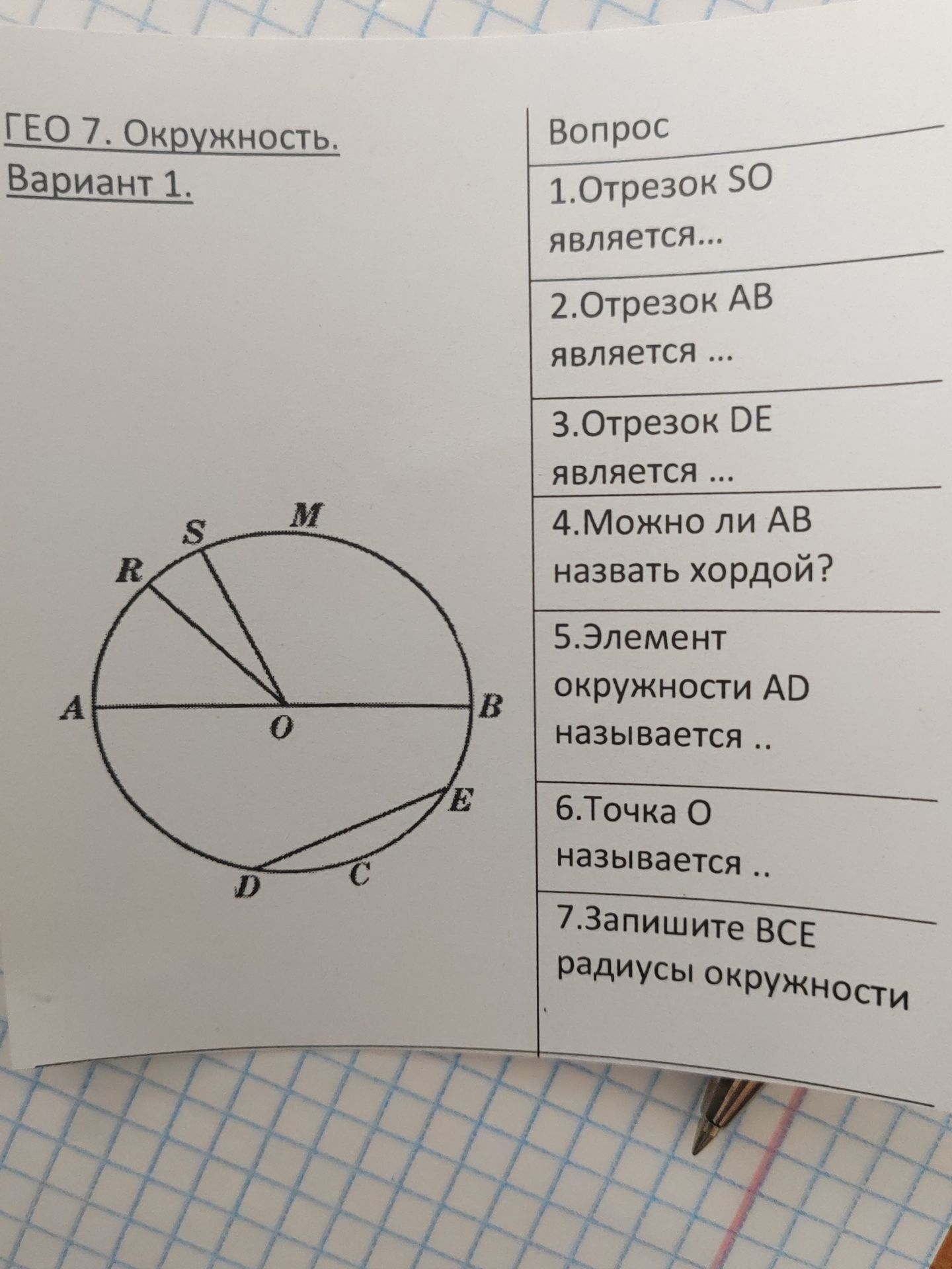 Фото задания: 1.Отрезок SO является...