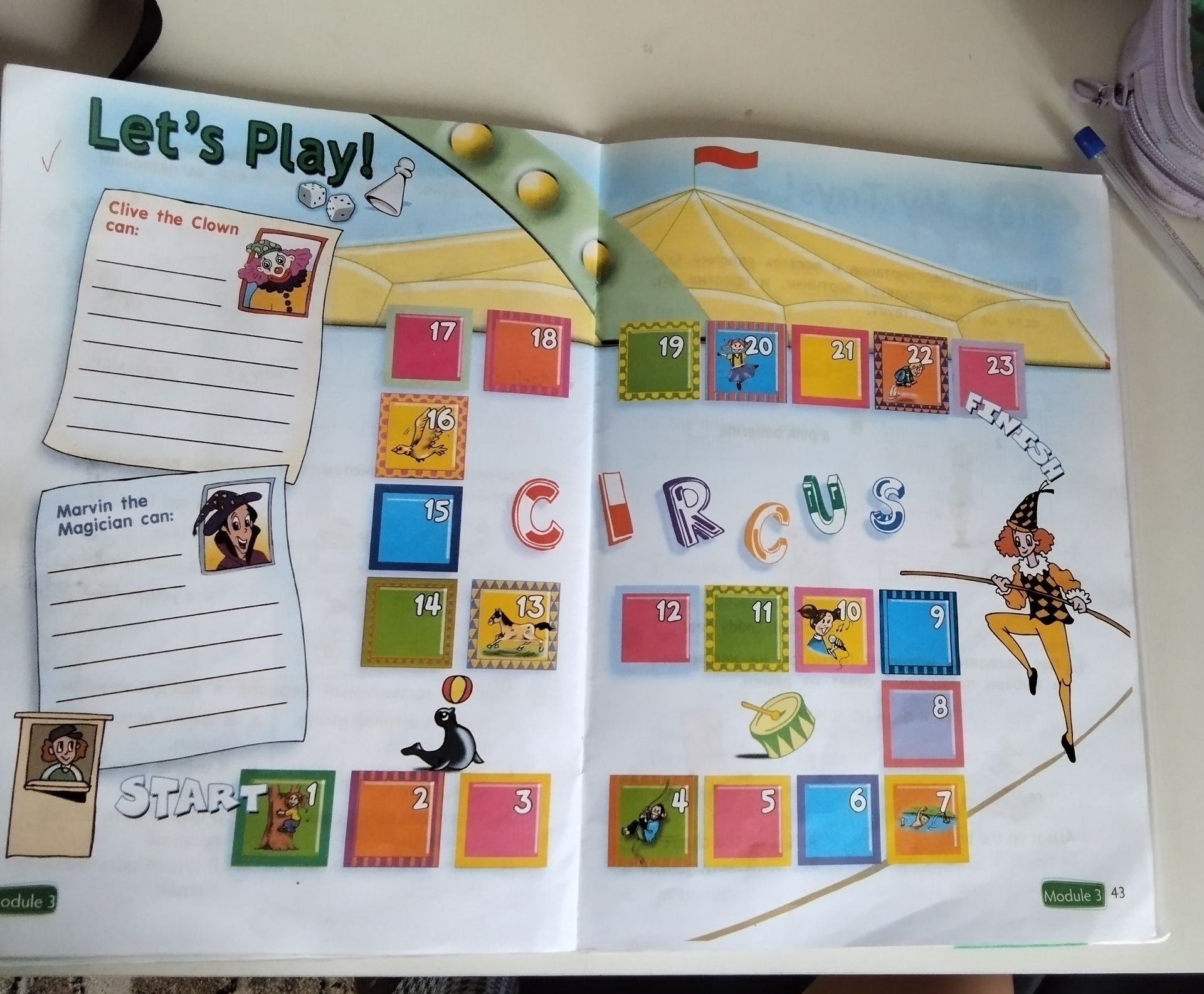 Фото задания: This is a board game with numbered spaces. The objective is to reach the 'FINISH' space. Players likely move by rolling dice.…
