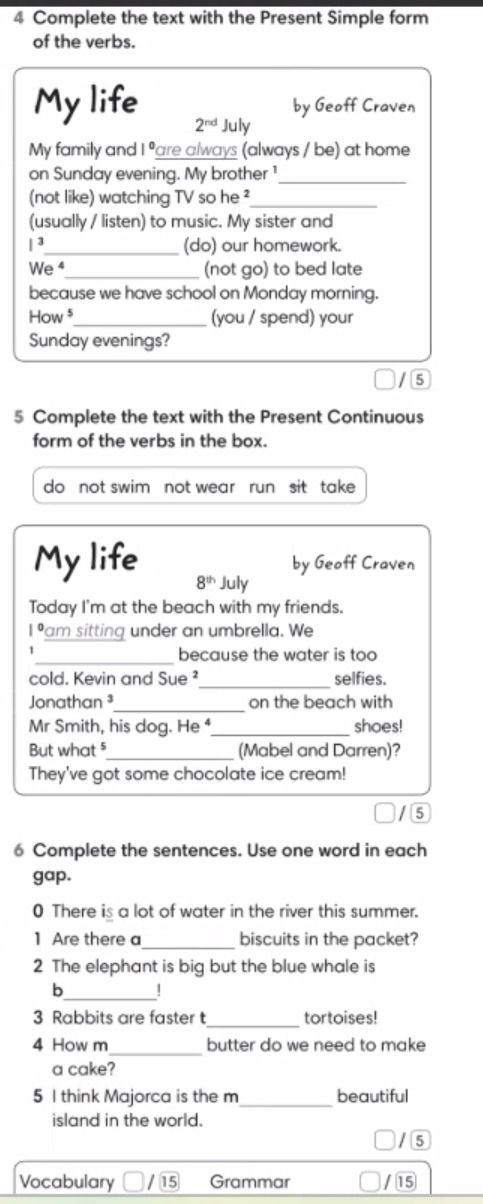 Фото задания: 4 Complete the text with the Present Simple form of the verbs.