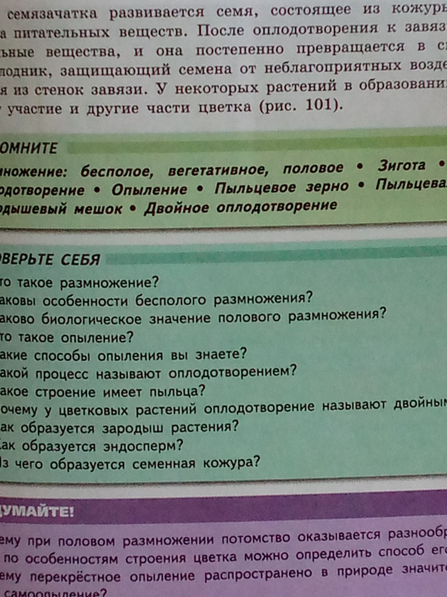 Фото задания: Что такое опыление?