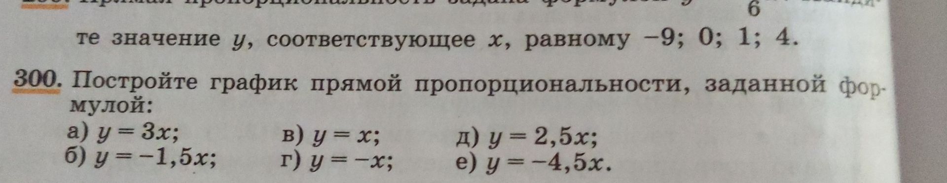 Фото задания: те значение у, соответствующее х, равному -9; 0; 1; 4.