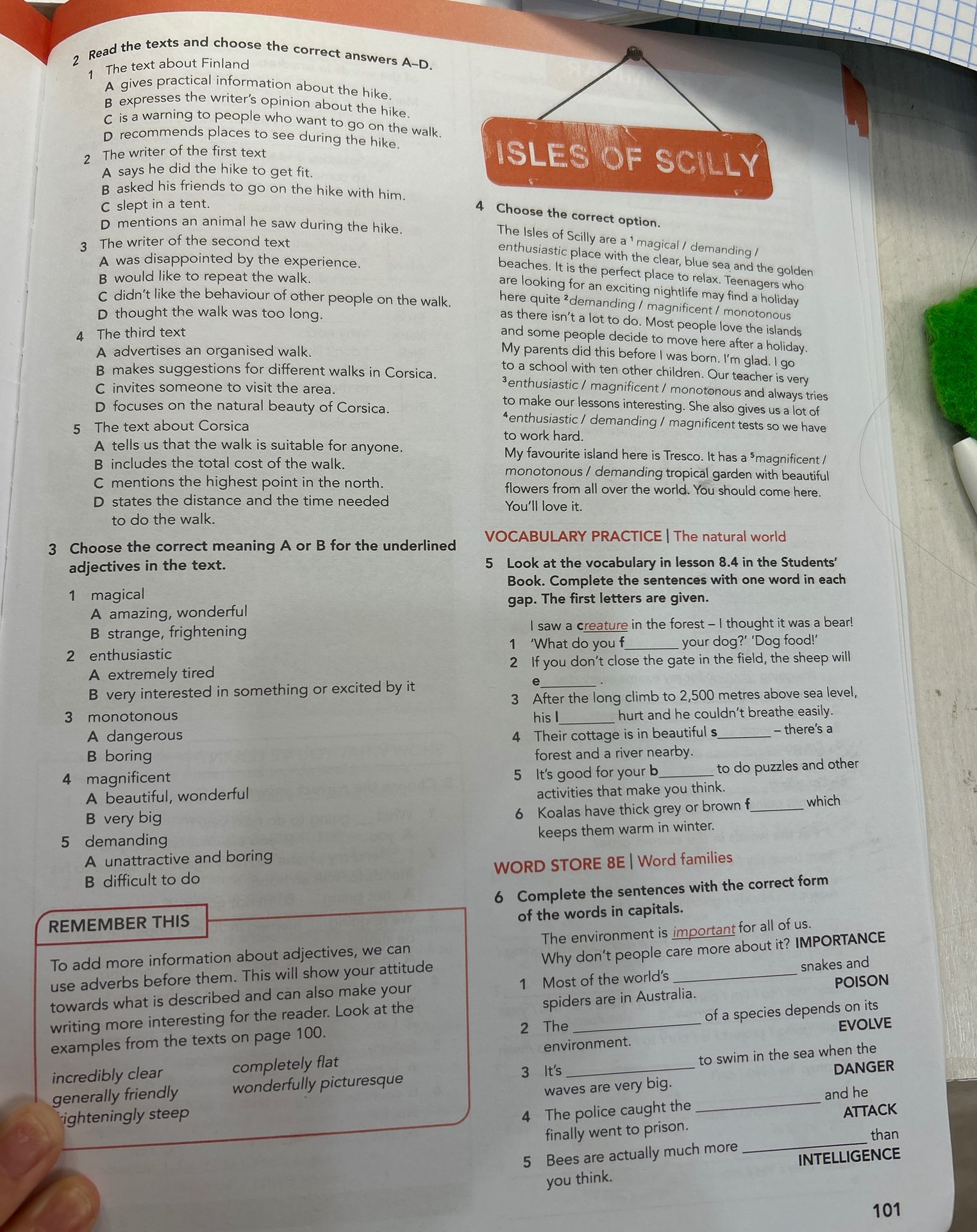 Фото задания: Read the texts and choose the correct answers A-D.