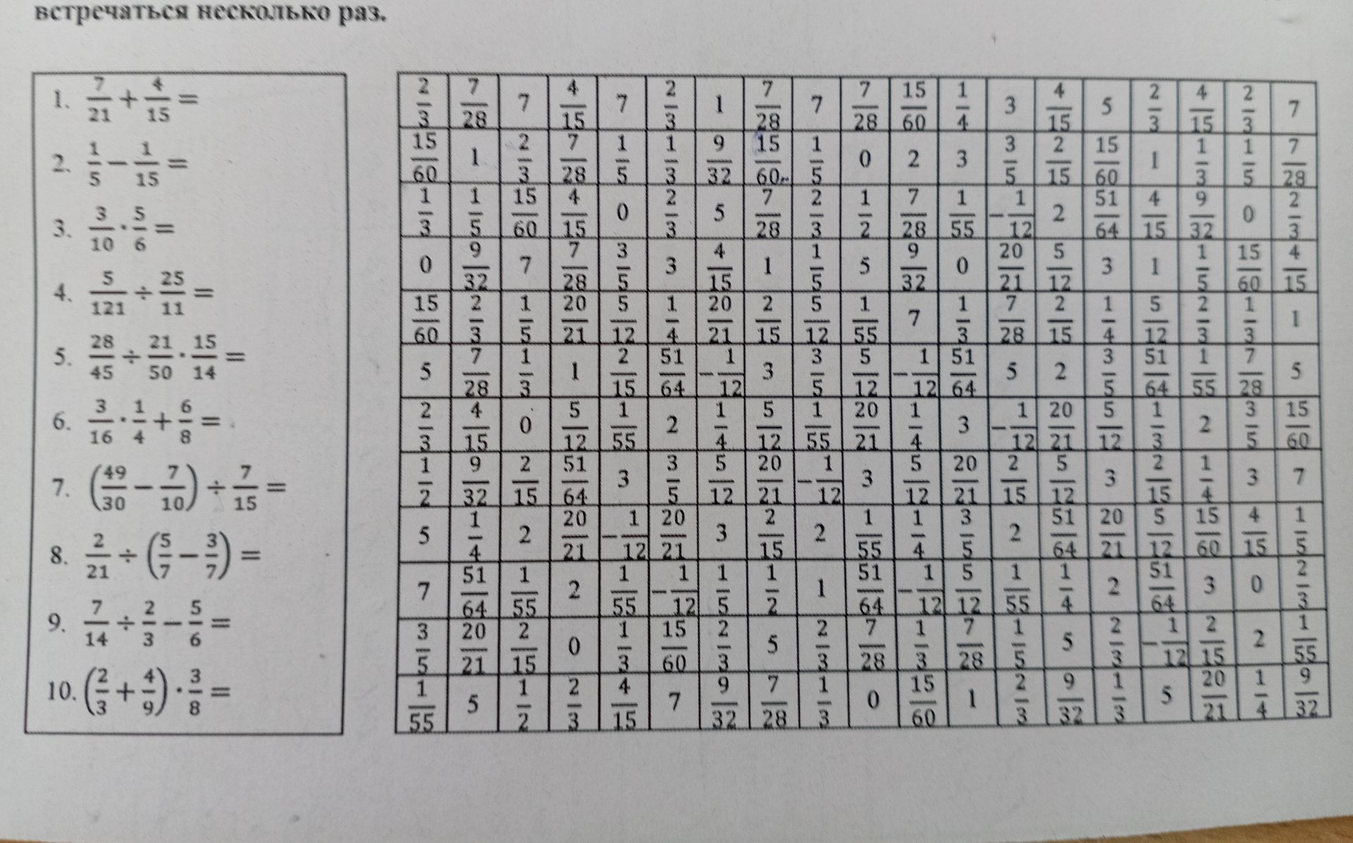 Фото задания: 2. \(\frac{1}{5} - \frac{1}{15} = ?\)