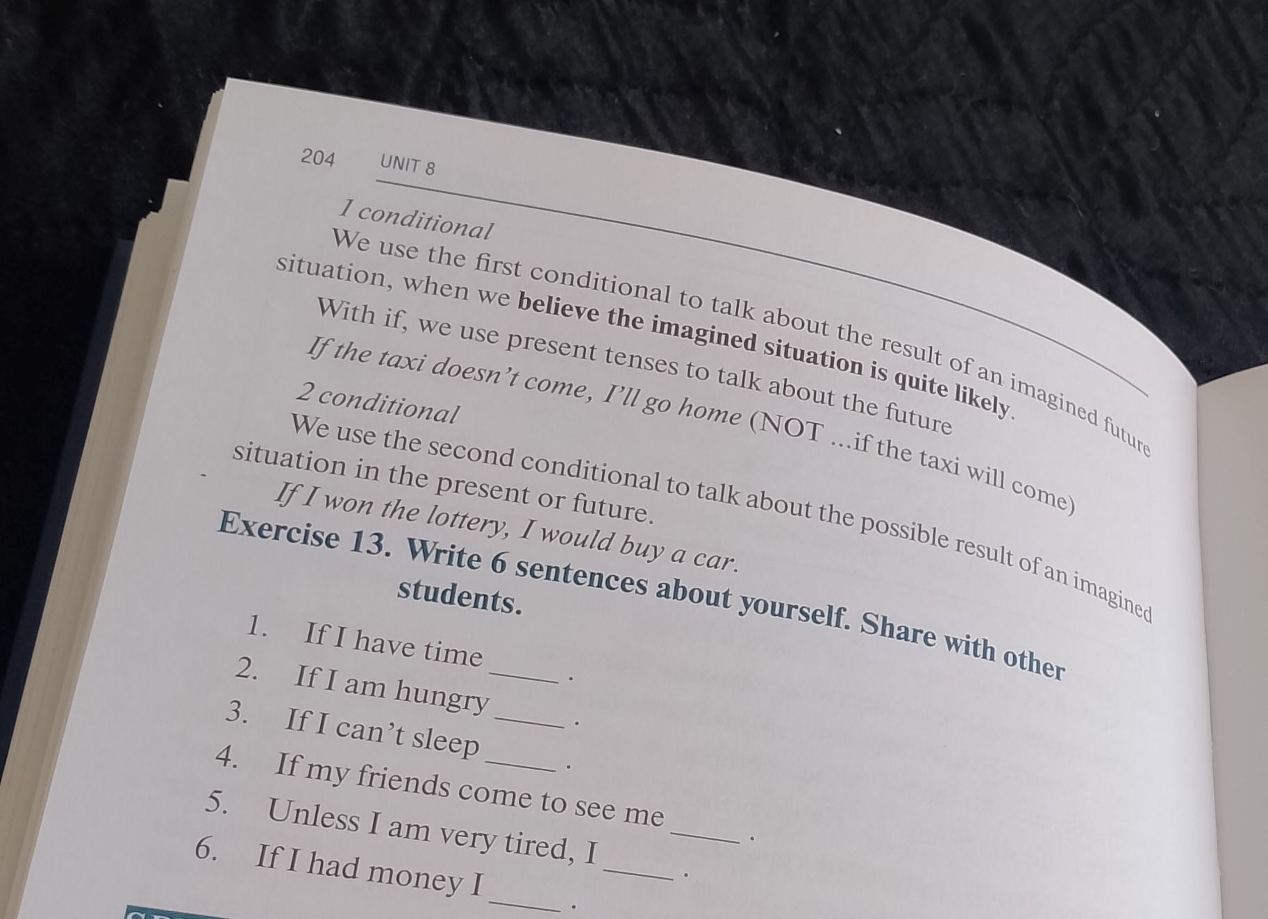 Фото задания: Write 6 sentences about yourself. Share with other students.