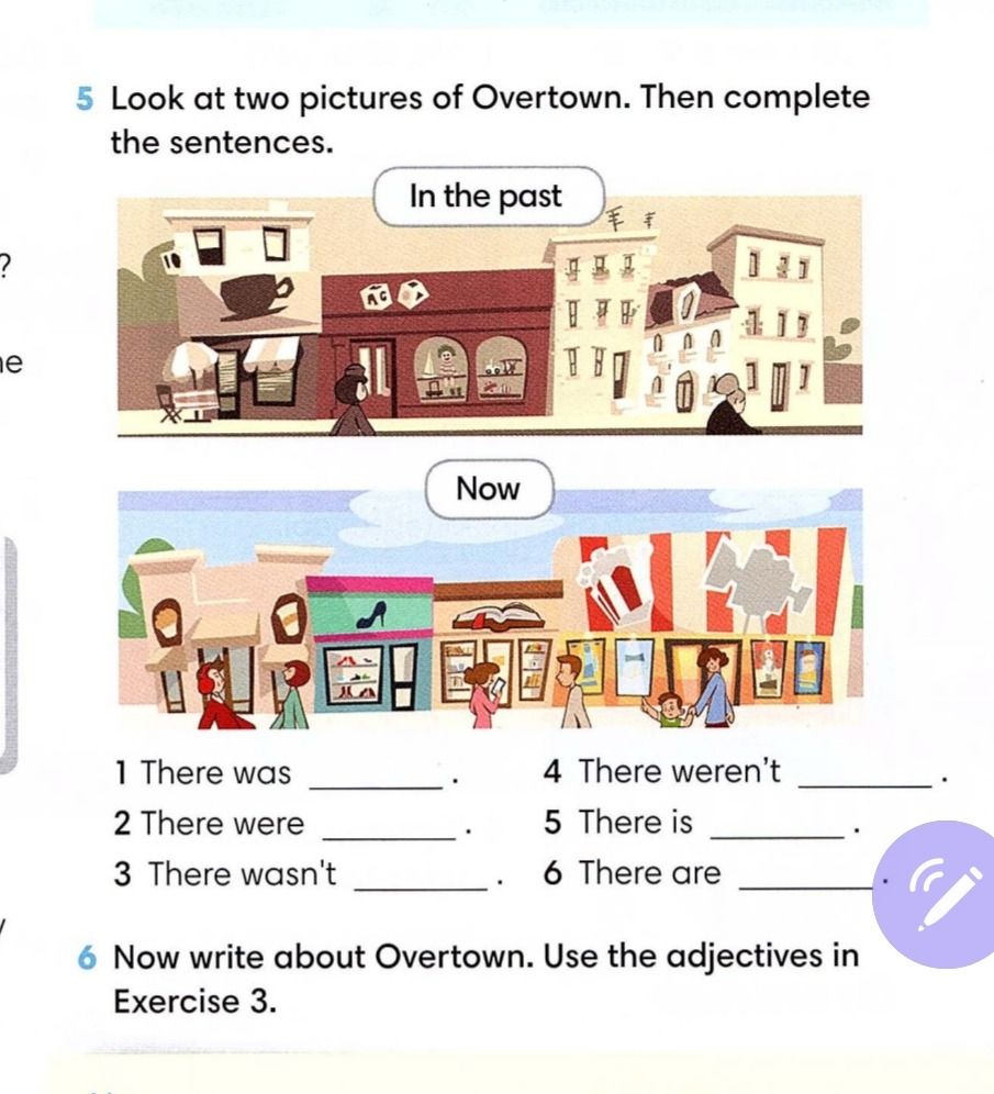 Фото задания: Fill in the blanks using the pictures.