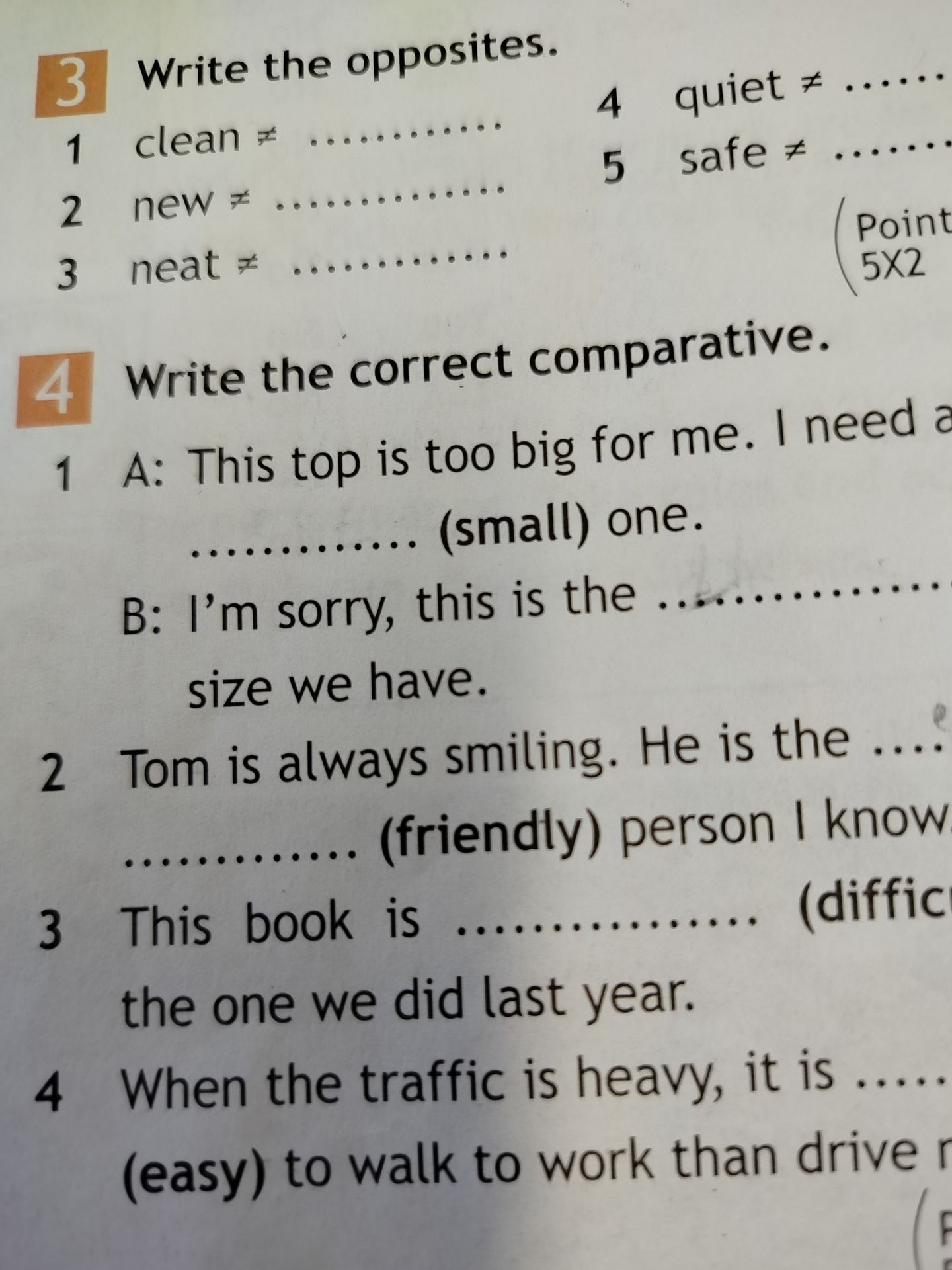 Фото задания: Write the correct comparative.