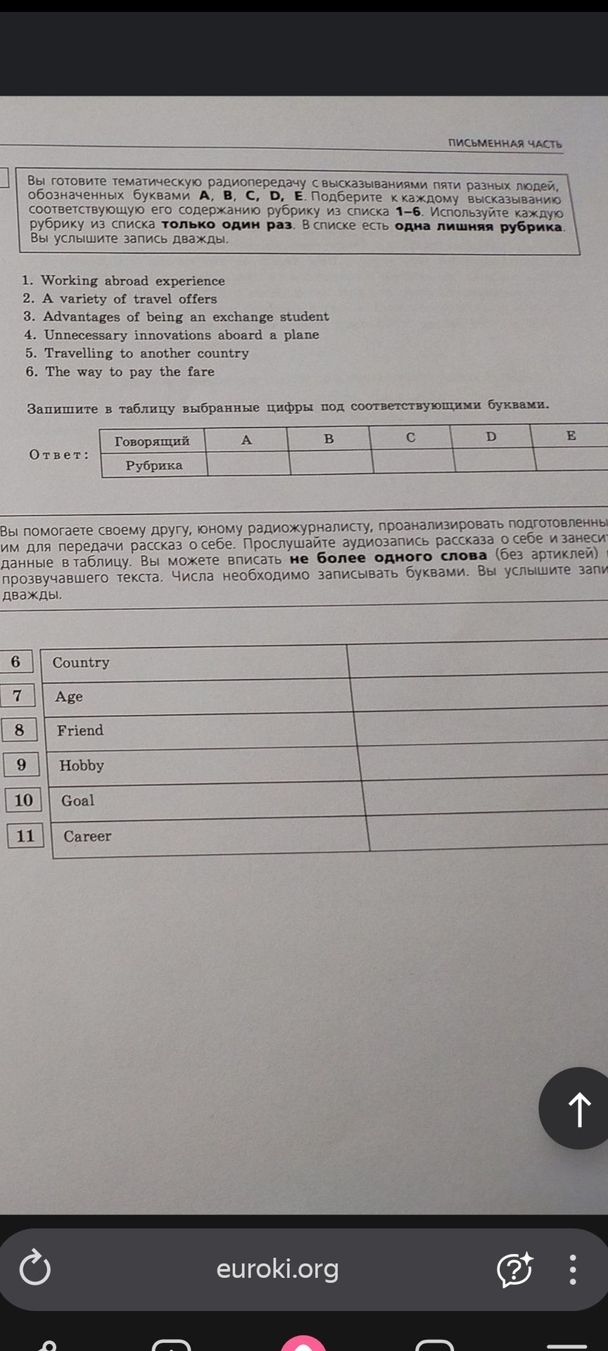 Фото задания: Match the headings to the paragraphs.