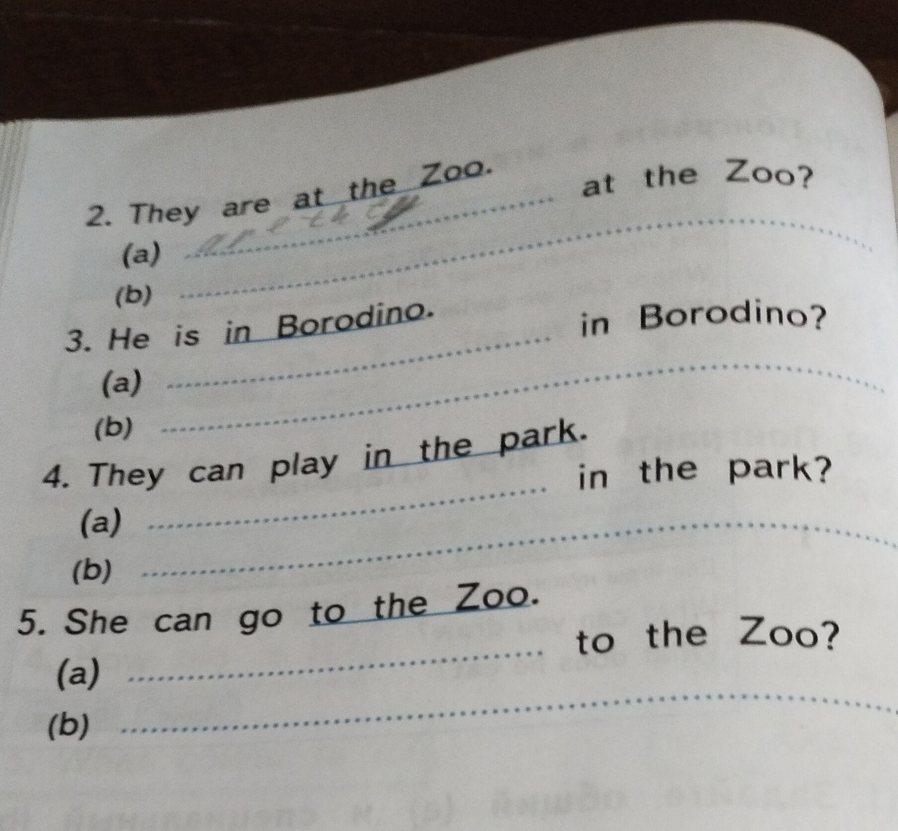 Фото задания: 5. She can go to the Zoo.