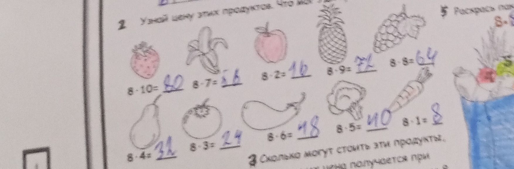 Фото задания: Сколько могут стоить эти продукты?