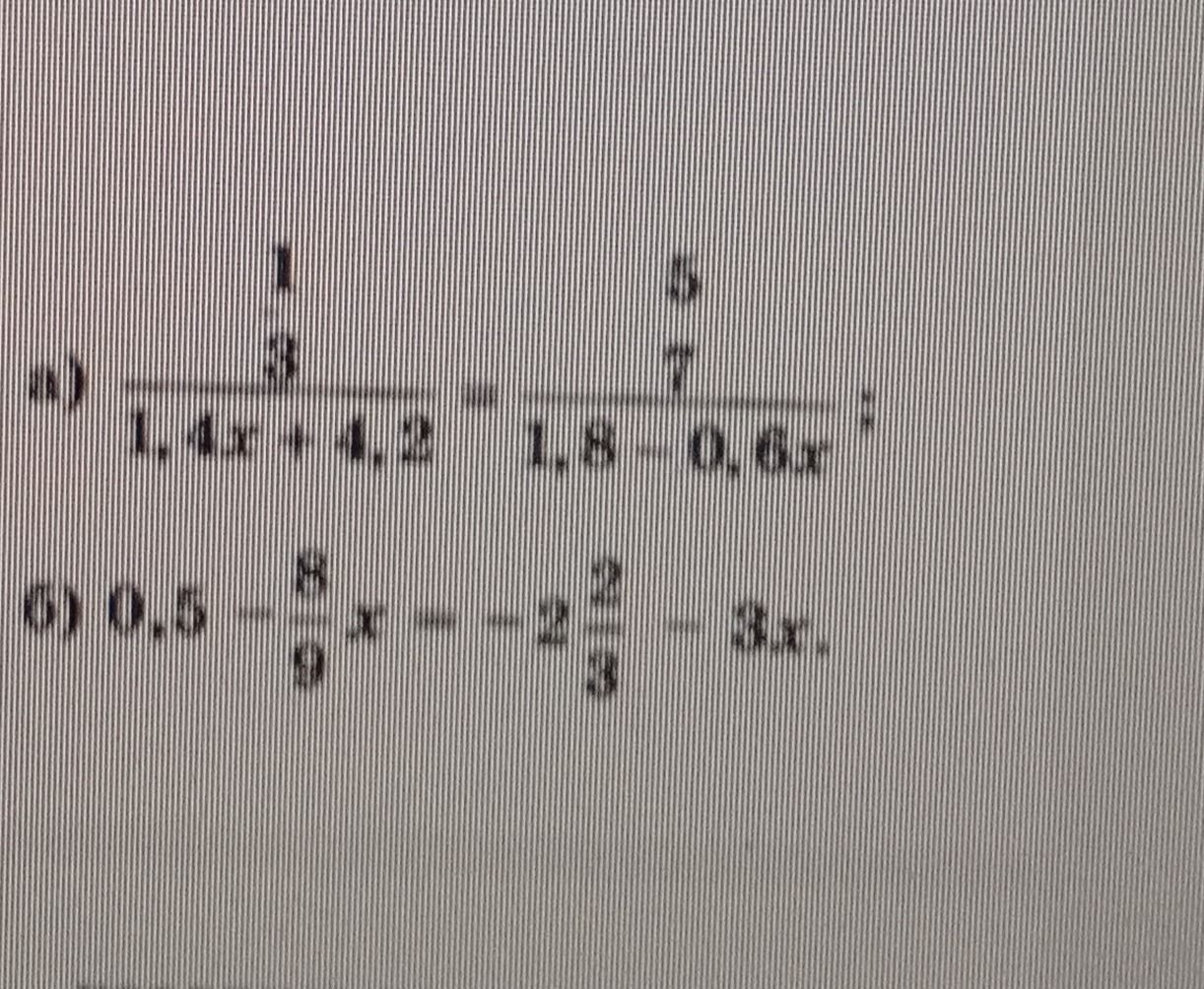 Фото задания: б) \( 0.5 - \frac{8}{9}x - 2\frac{2}{3} = -3x \)