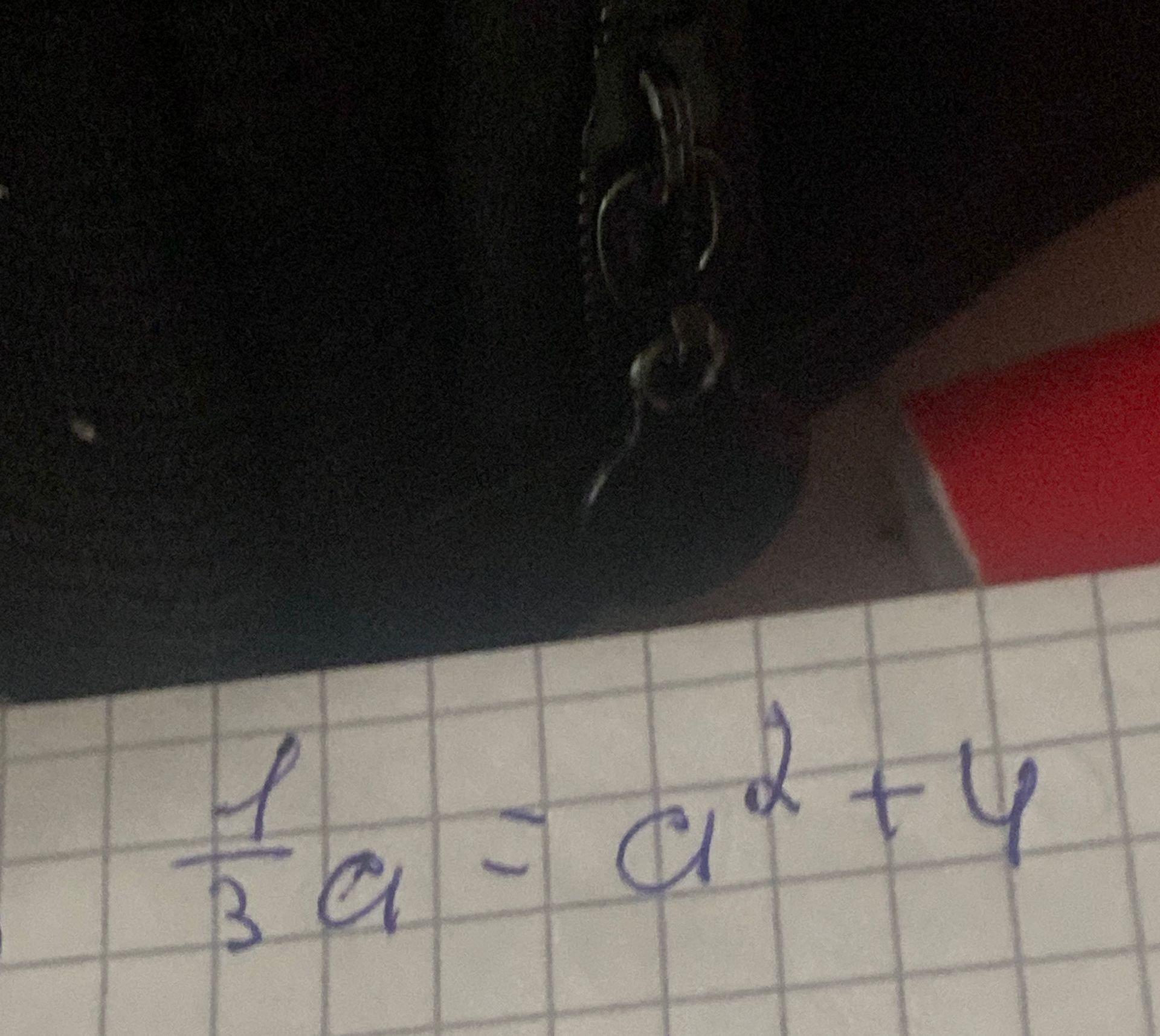 Фото задания: 1/3 a = a^2 + 4
