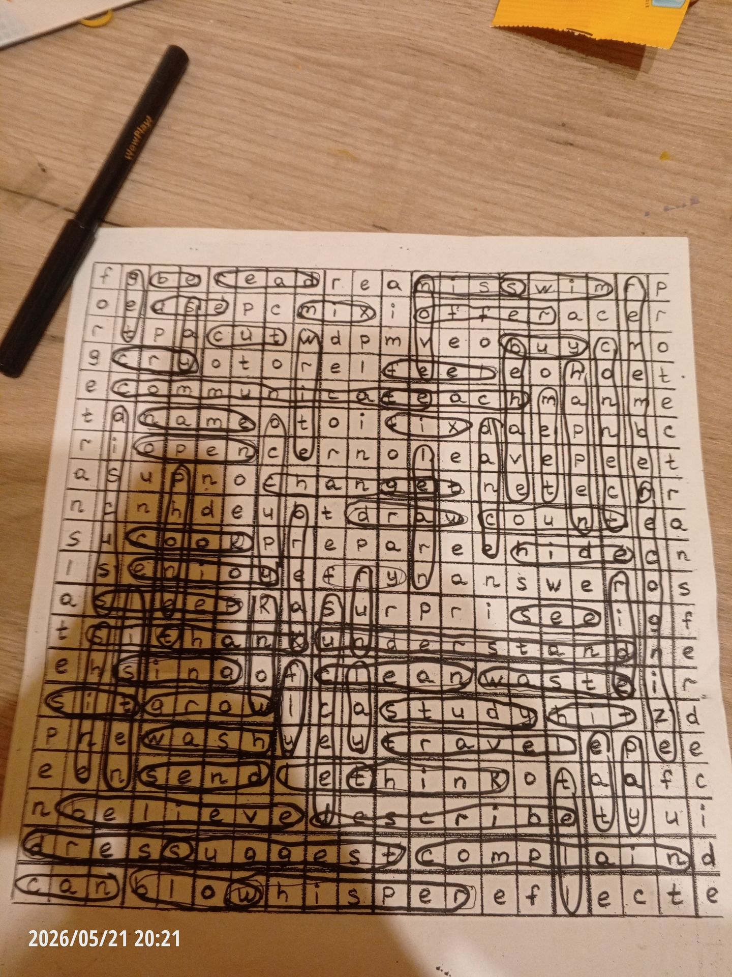 Фото задания: Word search puzzle.