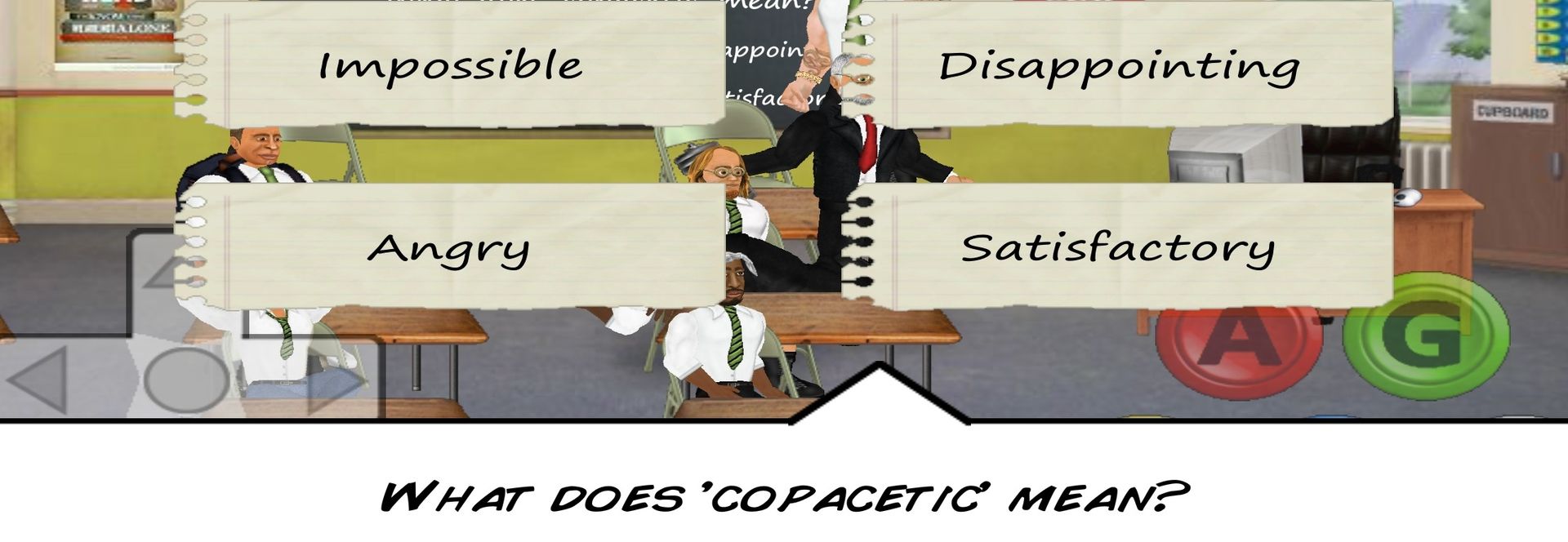 Фото задания: WHAT DOES 'COPACETIC' MEAN?