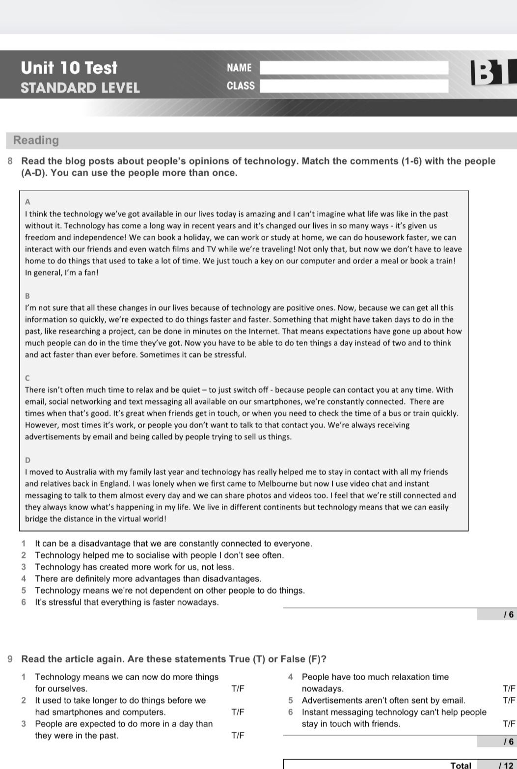 Фото задания: 9 Read the article again. Are these statements True (T) or False (F)?