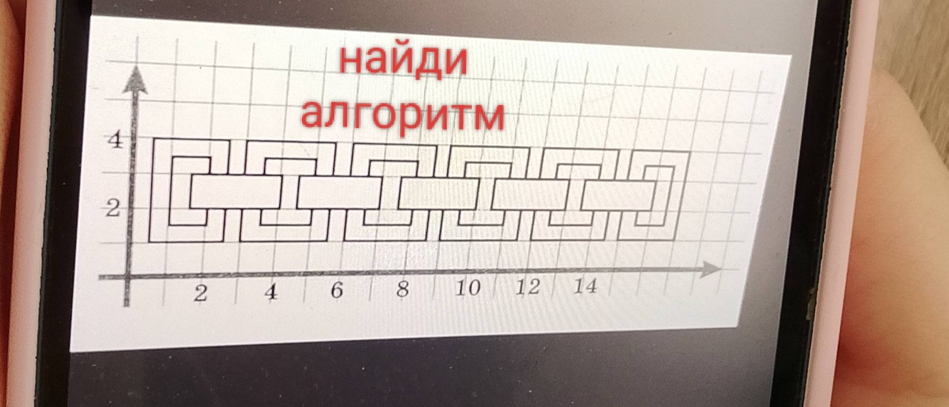 Фото задания: найди алгоритм