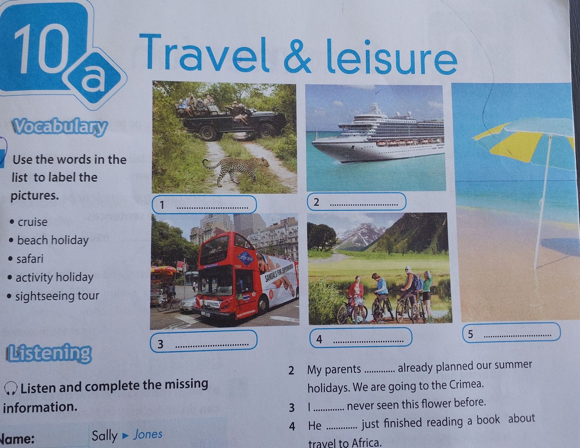 Фото задания: Use the words in the list to label the pictures.