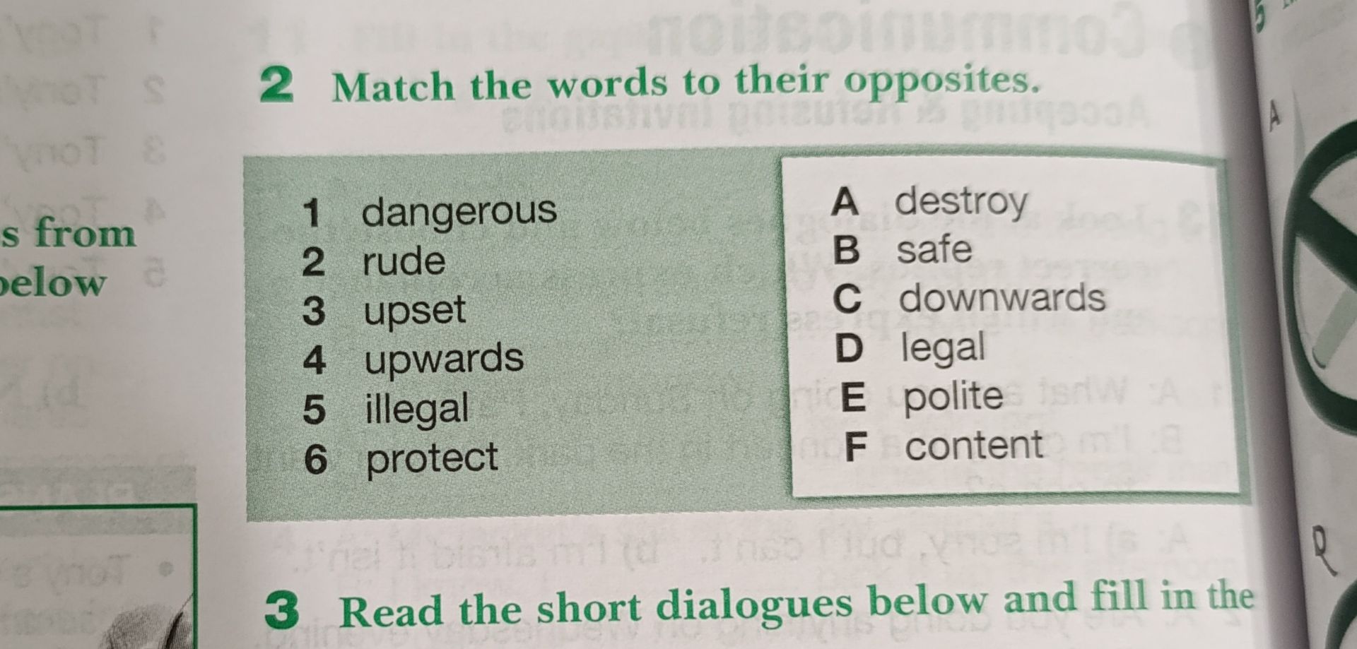 Фото задания: 2 Match the words to their opposites.