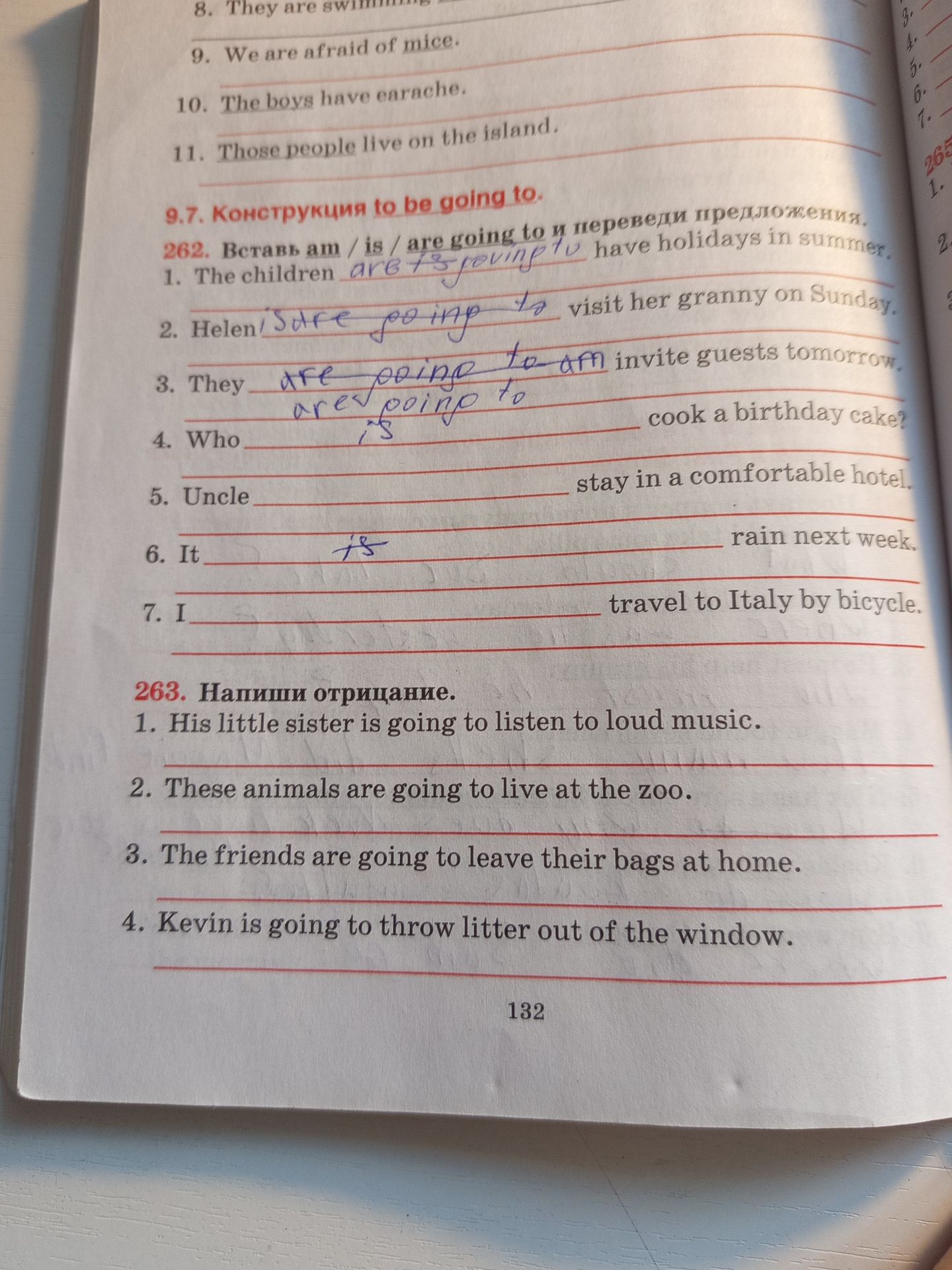 Фото задания: 263. Write the negations.