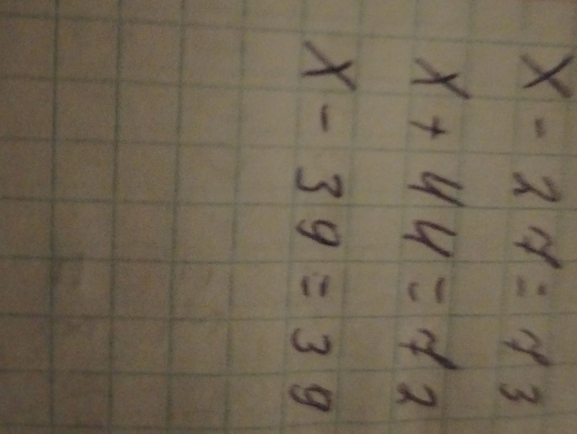 Фото задания: X - 2x = 3 x + 4x = 39