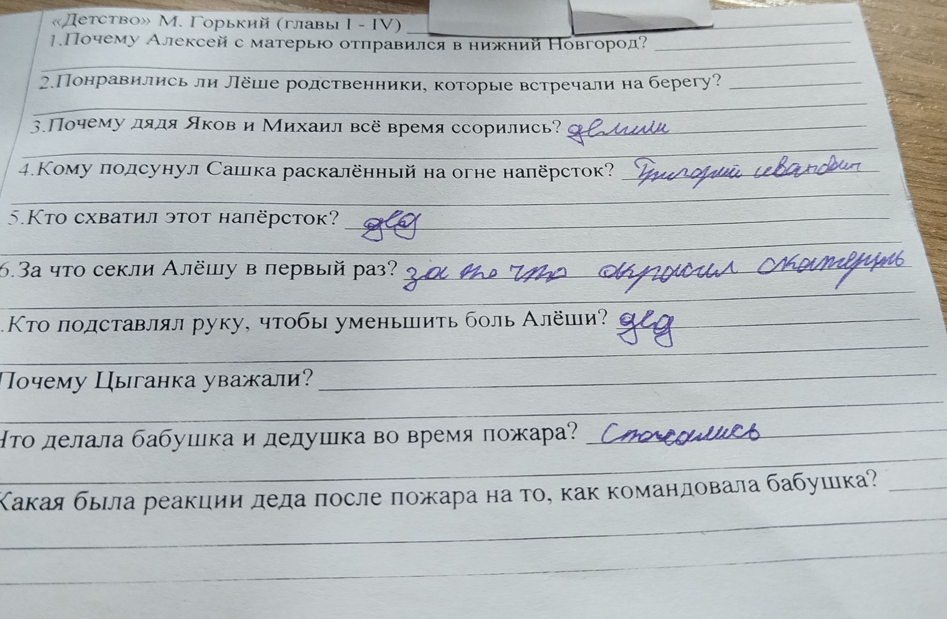 Фото задания: Почему Цыганка уважали?