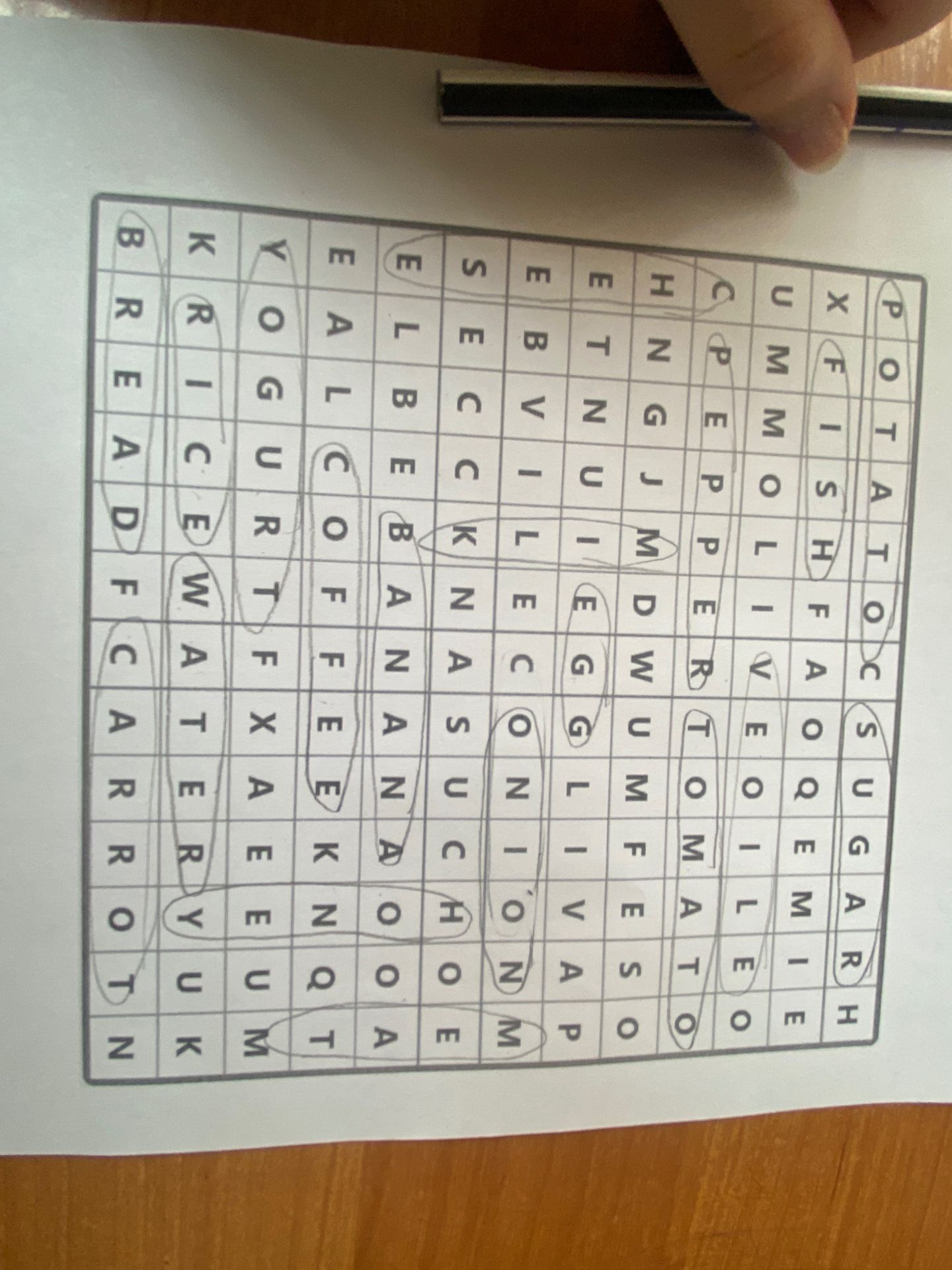 Фото задания: Fill in the word search puzzle with the words provided.