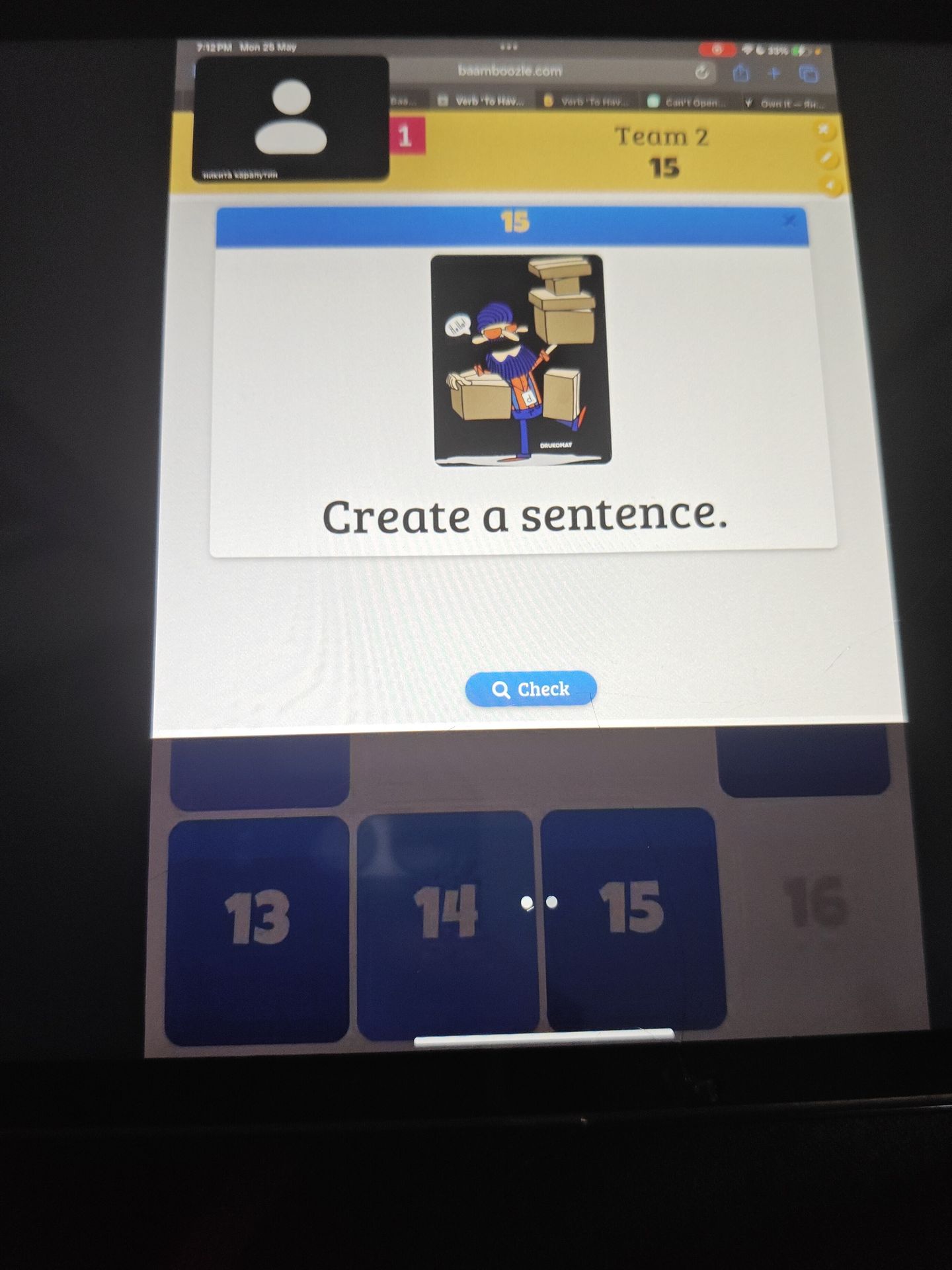 Фото задания: Create a sentence.