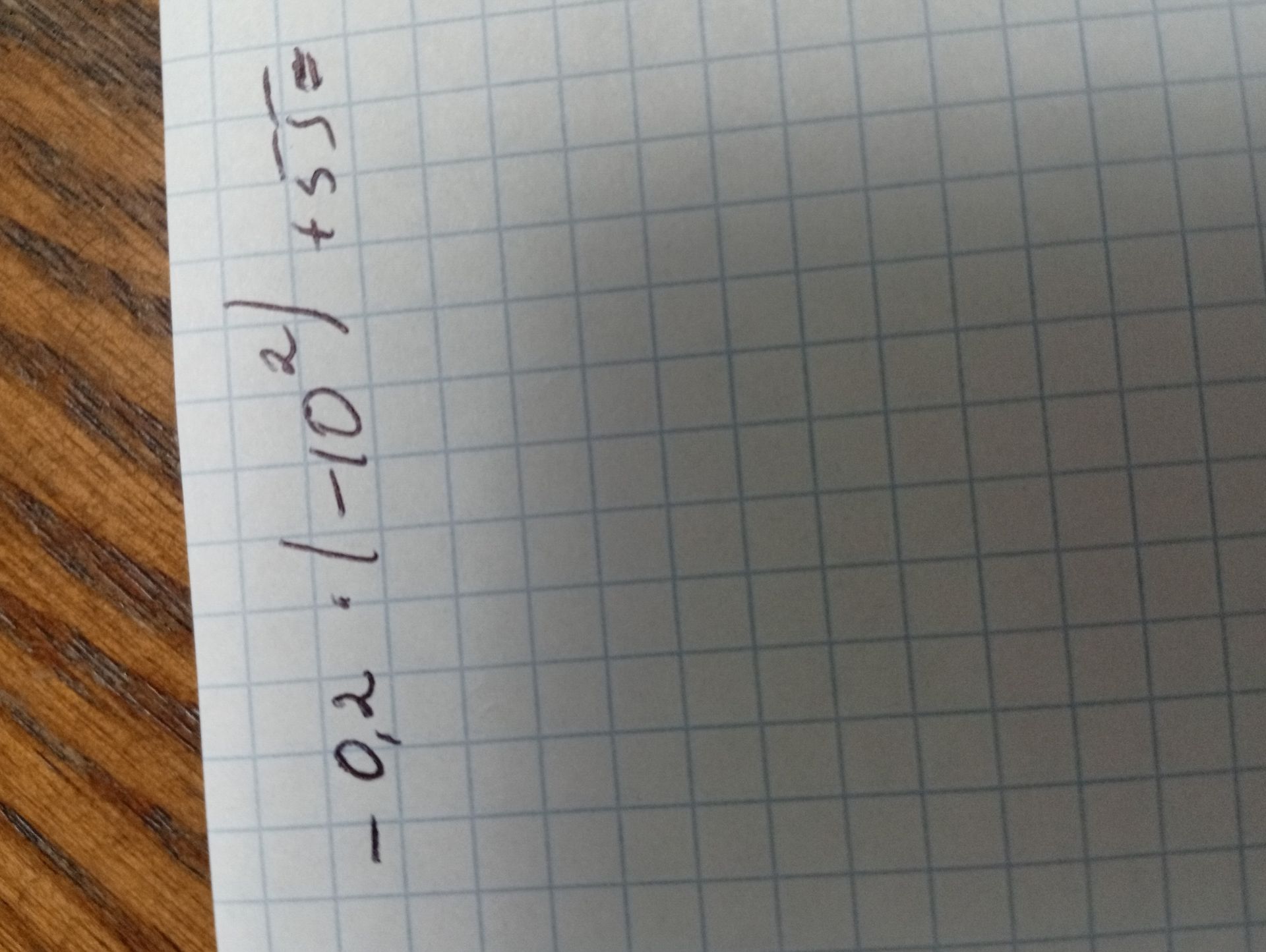 Фото задания: Calculate: -0,2 : |-10^2| + 5√