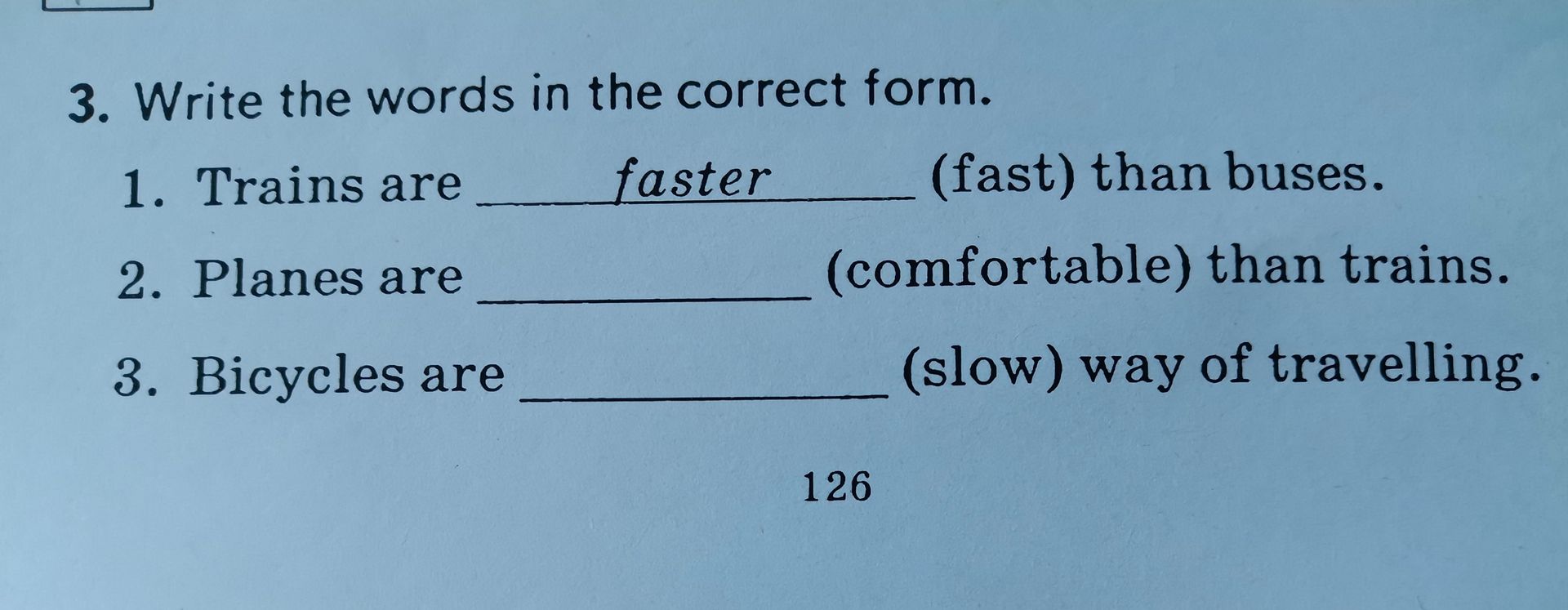 Фото задания: 3. Write the words in the correct form.