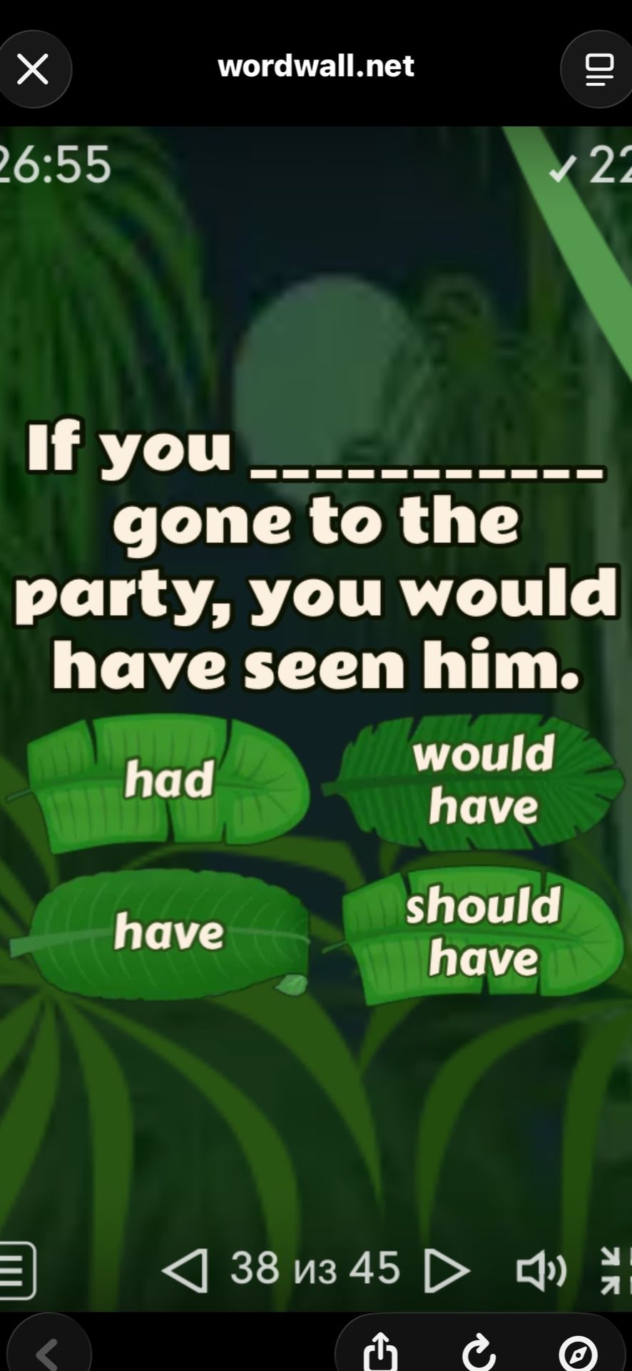 Фото задания: If you ____ gone to the party, you would have seen him.