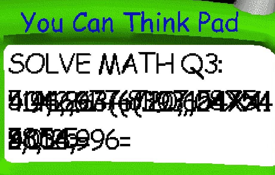 Фото задания: You Can Think Pad SOLVE MATH Q3: 2198236817(((67)X(70))-484X54 830485996=