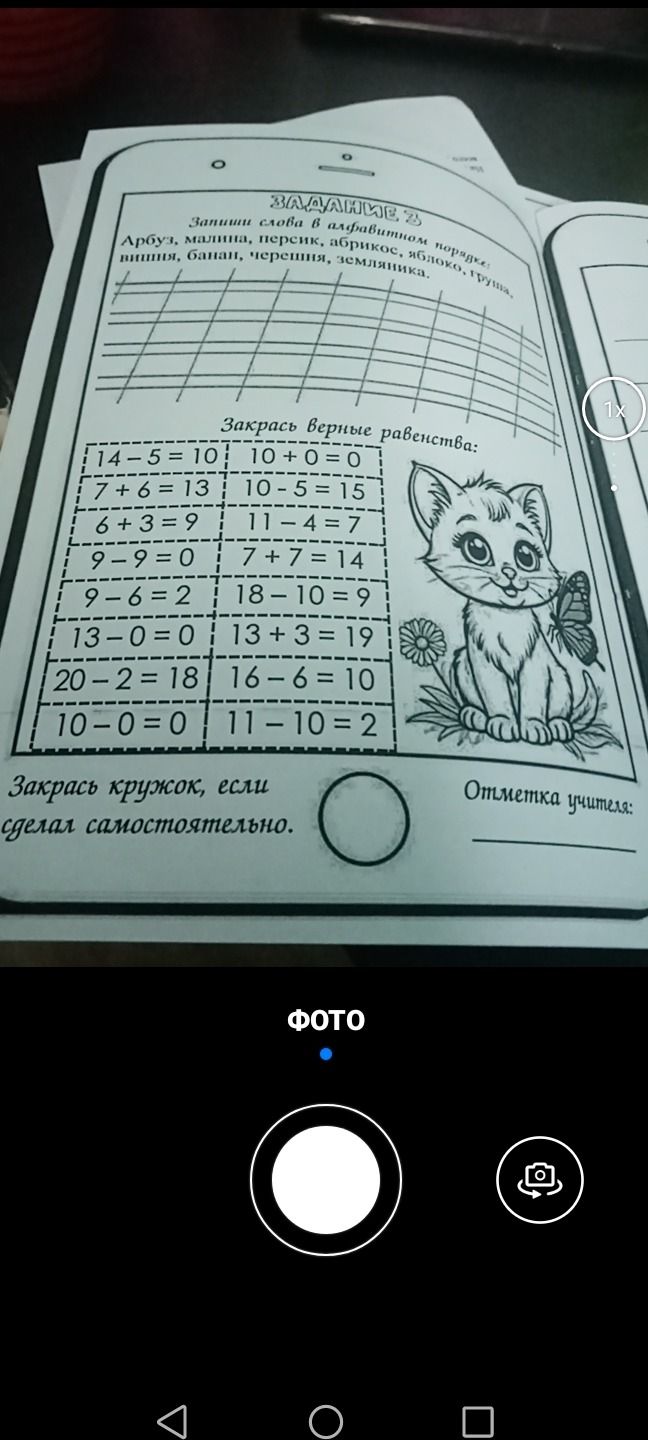 Фото задания