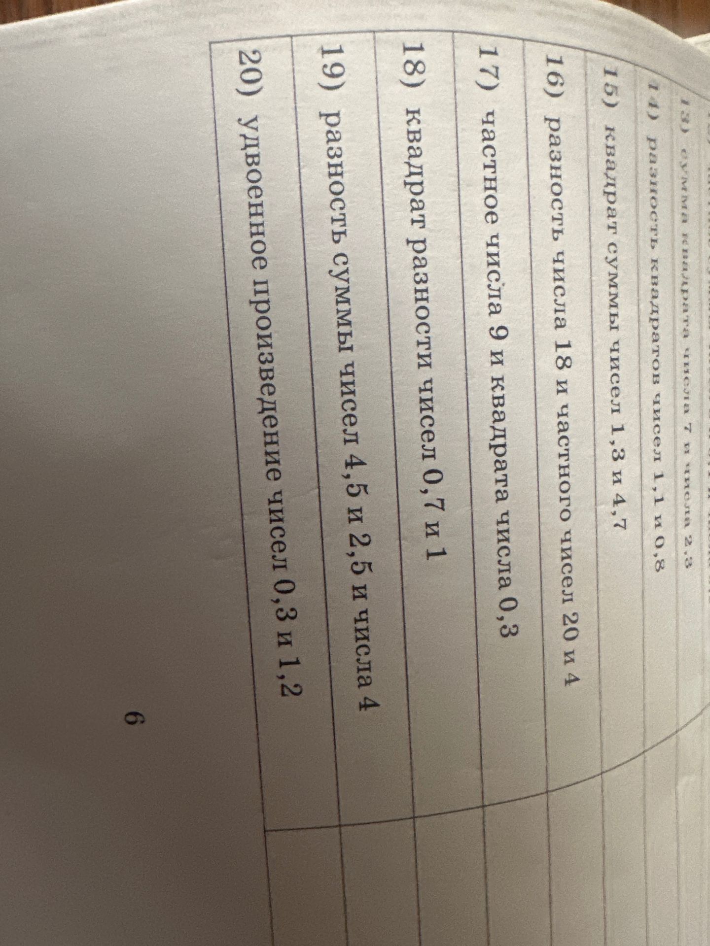Фото задания: 13) сумма квадрата числа 7 и числа 2,3