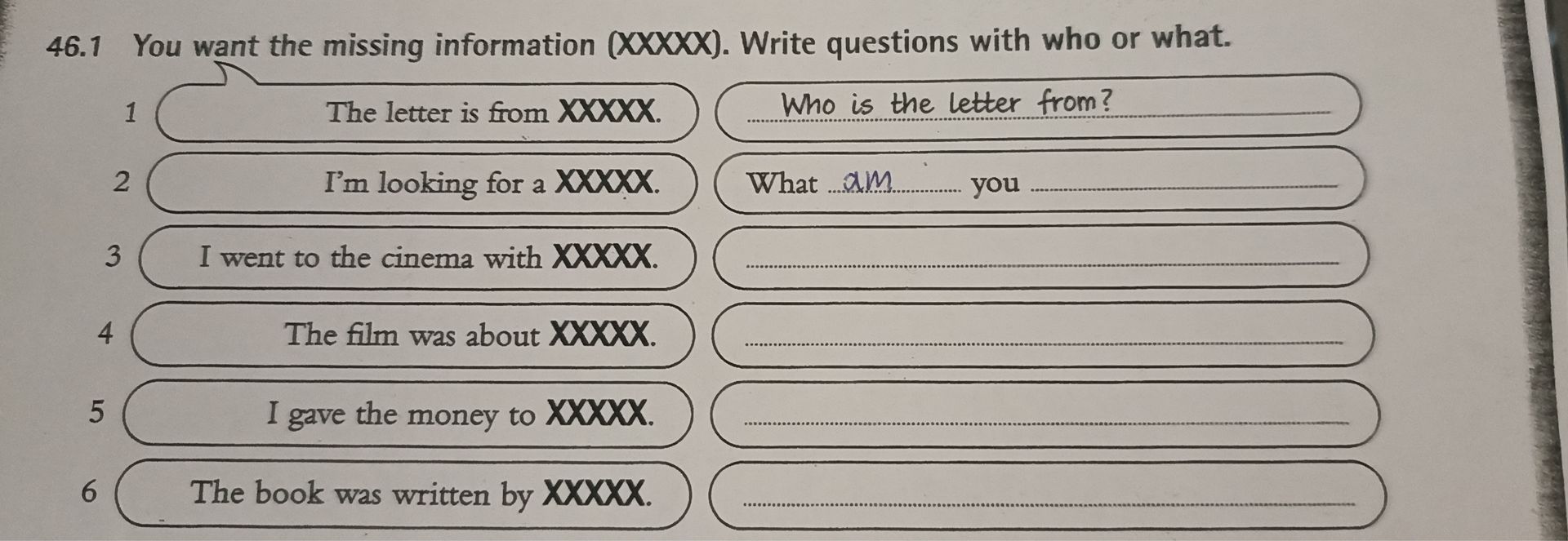 Фото задания: The letter is from XXXXX.