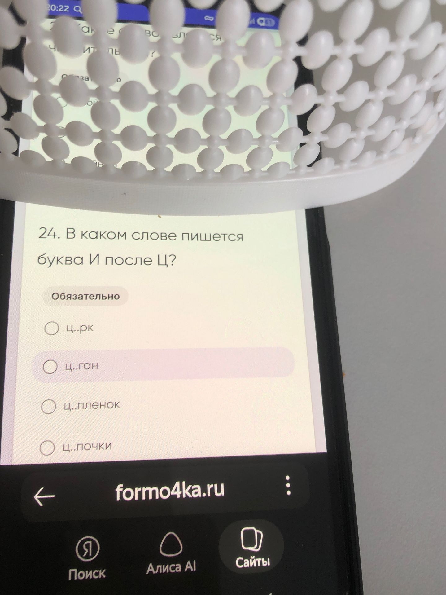 Фото задания: 24. В каком слове пишется буква И после Ц?
