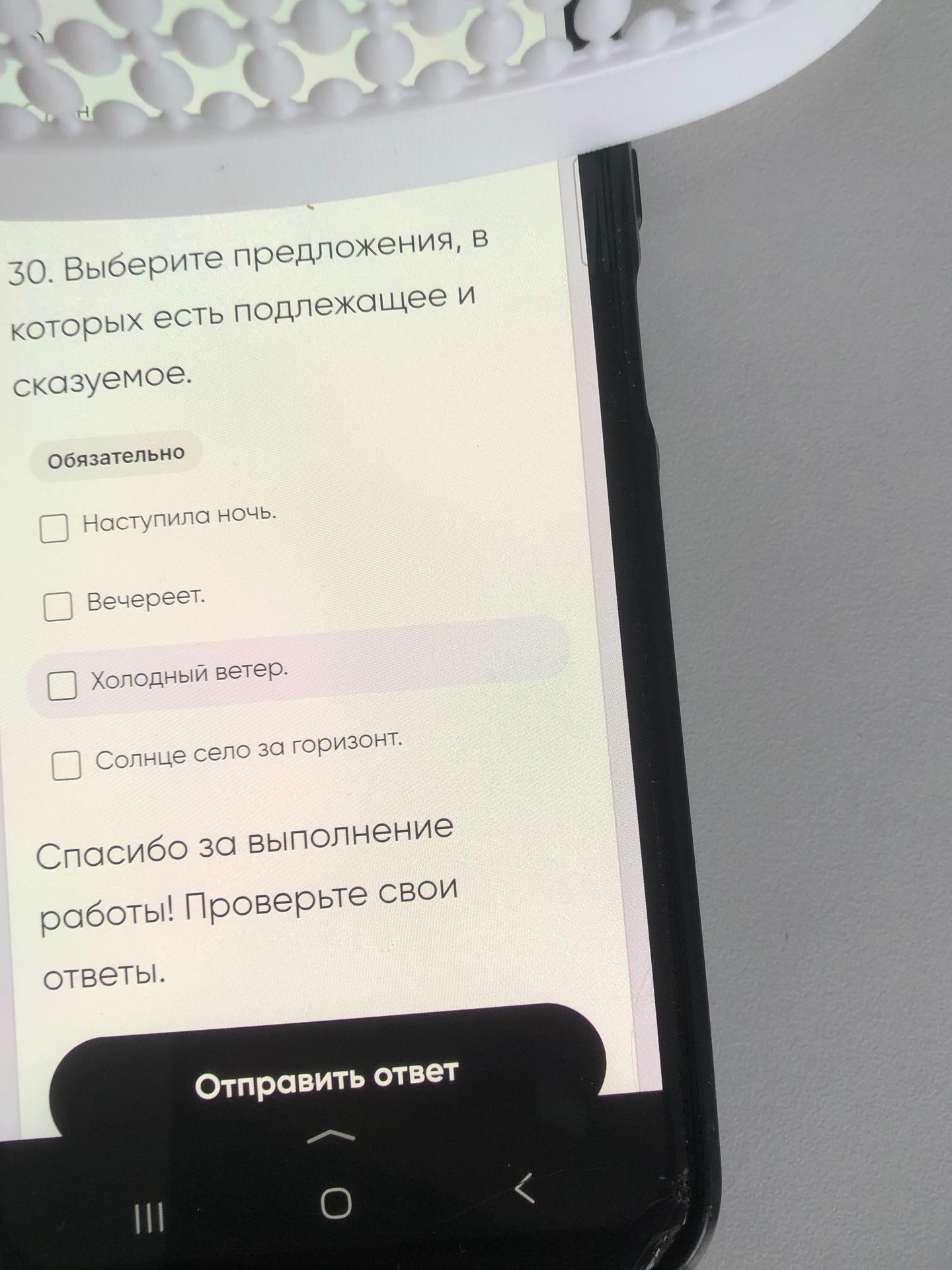 Фото задания: 30. Выберите предложения, в которых есть подлежащее и сказуемое.